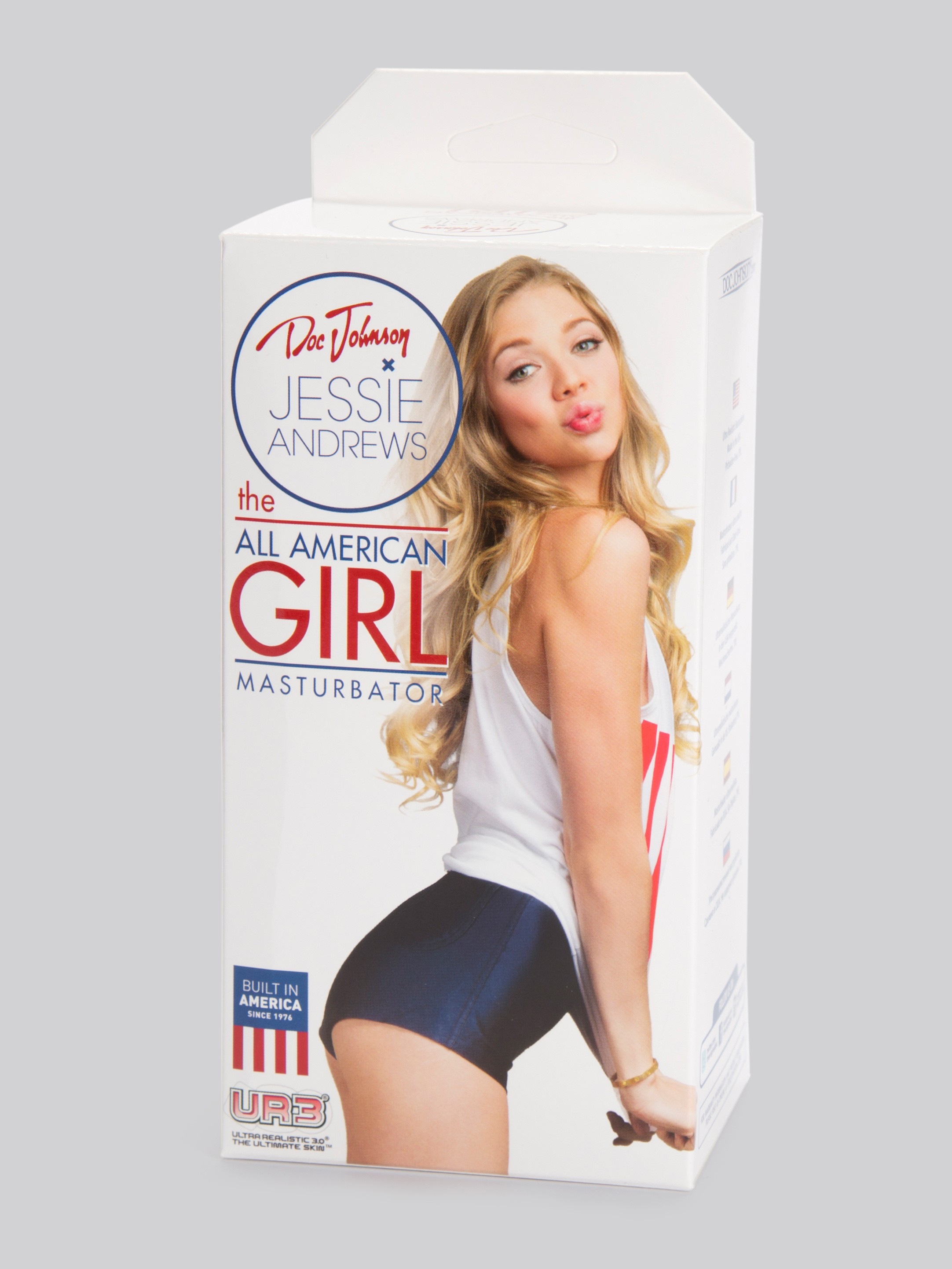 Doc Johnson Jessie Andrews All American Girl Realistic Vagina, Flesh Pink, hi-res