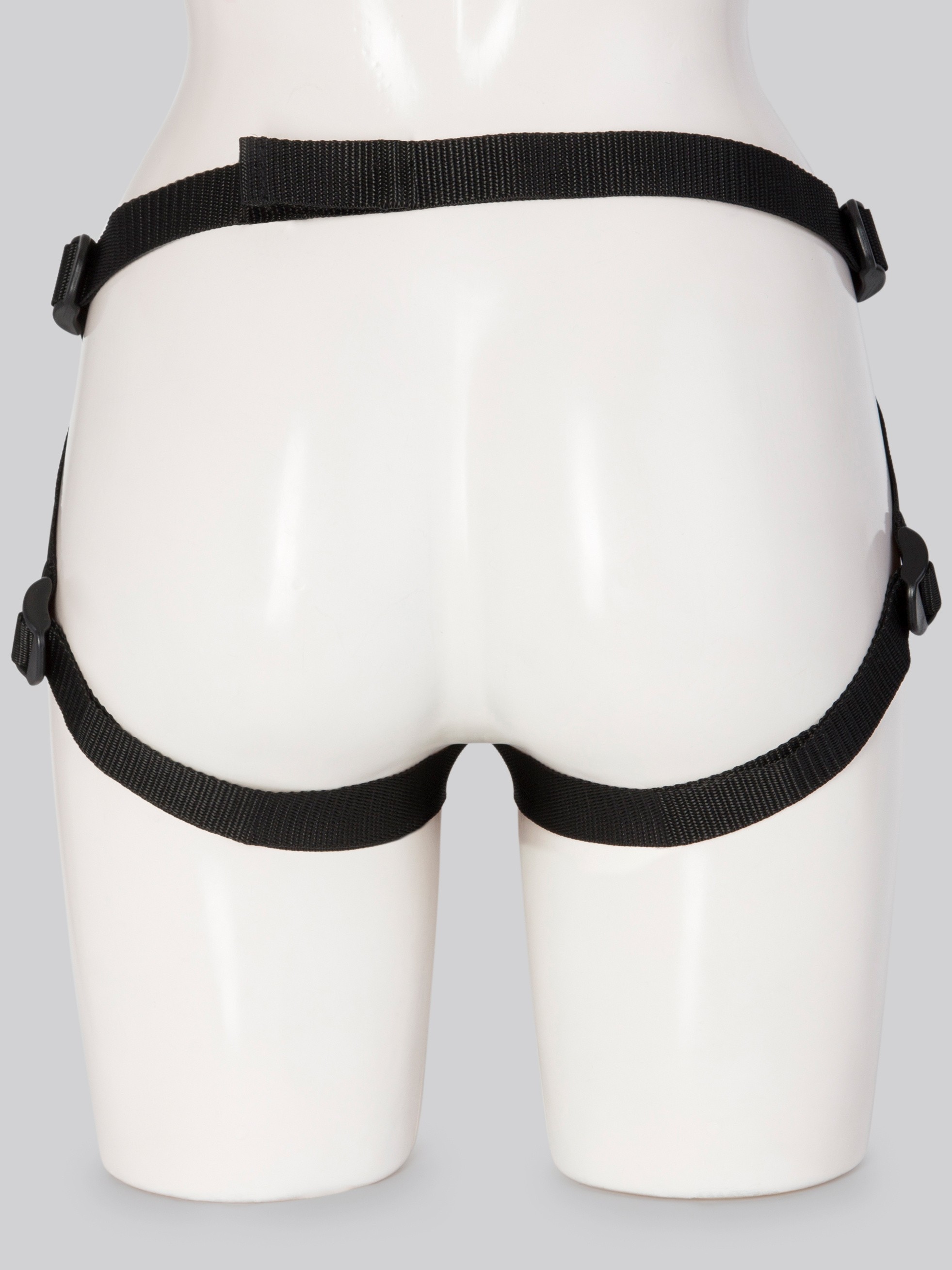 Doc Johnson Vac-U-Lock Luxe Harness with Plug and O-Rings, Black, hi-res