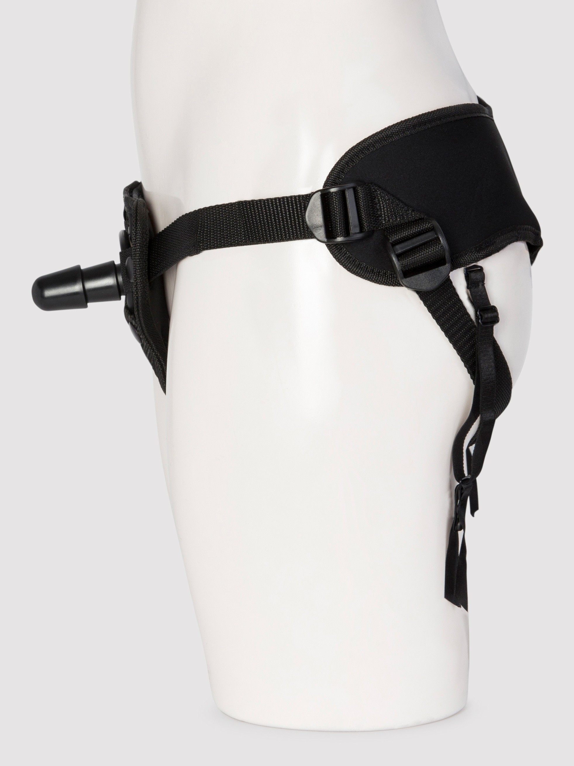 Doc Johnson Vac-U-Lock Extra Support Supreme Harness with Plug, Black, hi-res