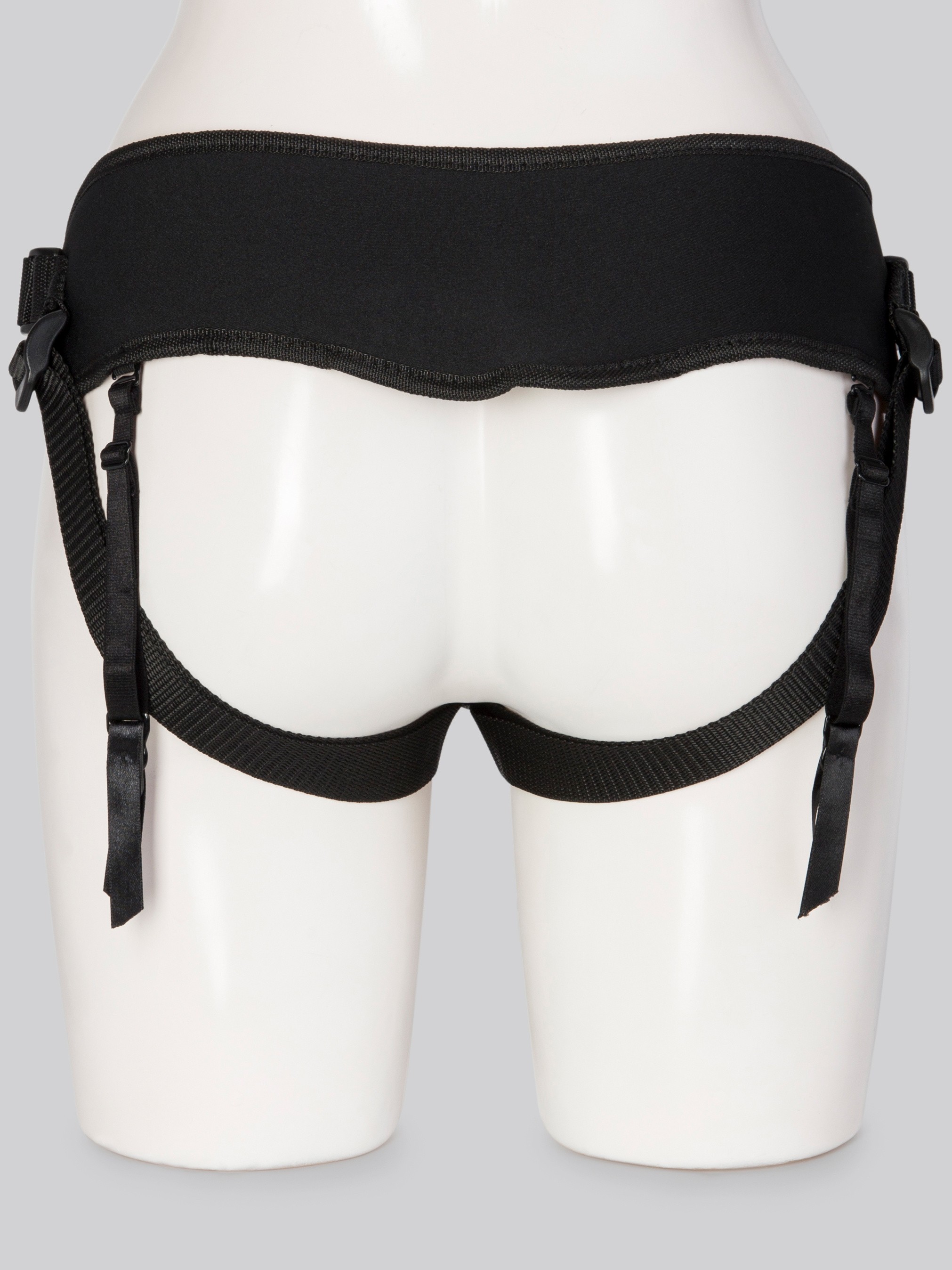 Doc Johnson Vac-U-Lock Extra Support Supreme Harness with Plug, Black, hi-res