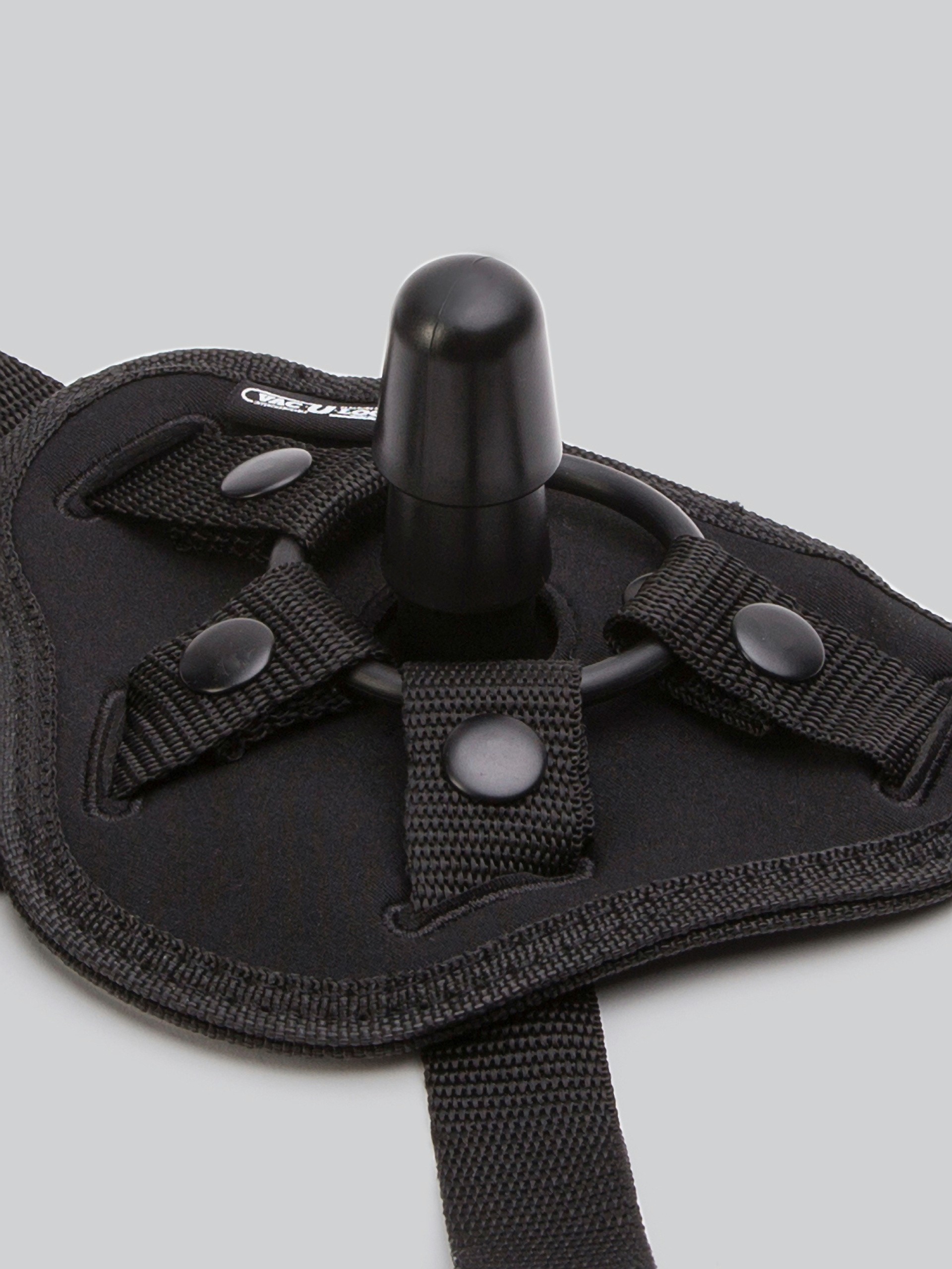 Doc Johnson Vac-U-Lock Extra Support Supreme Harness with Plug, Black, hi-res