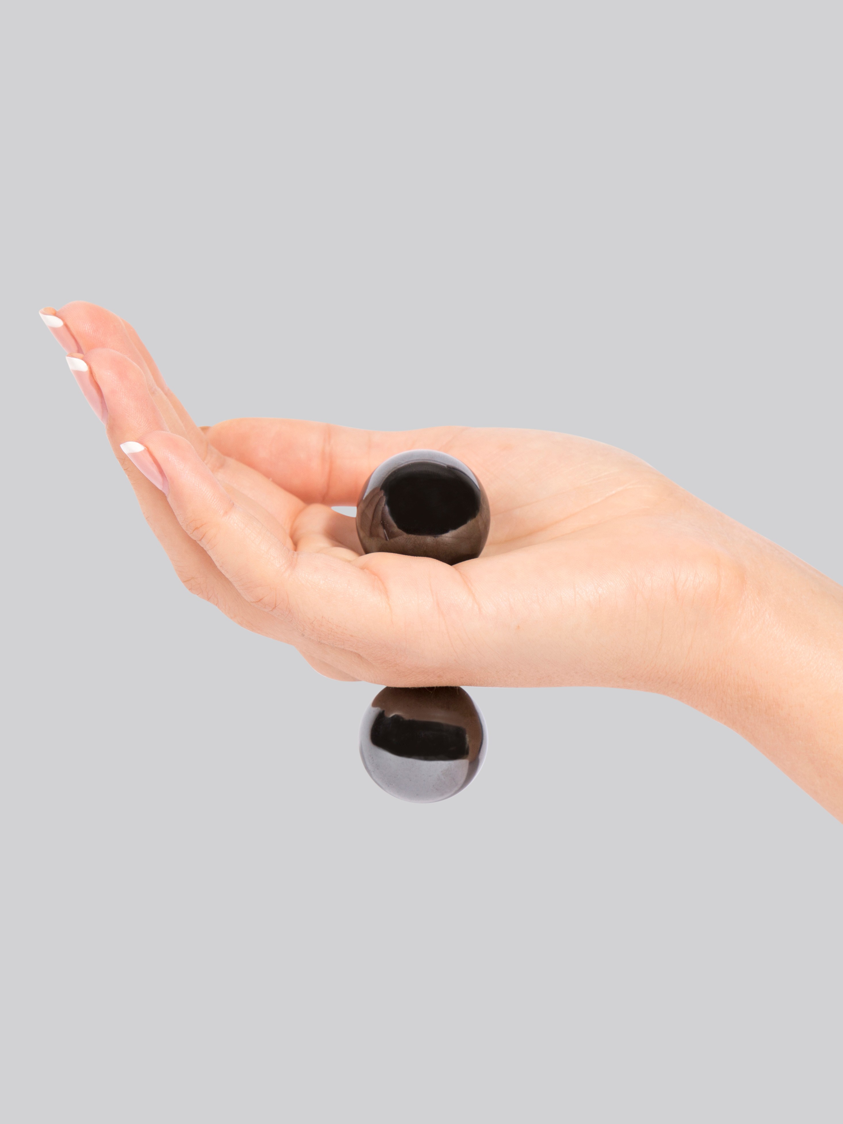 Ben Wa Hematite Magnetic Love Balls, Black, hi-res