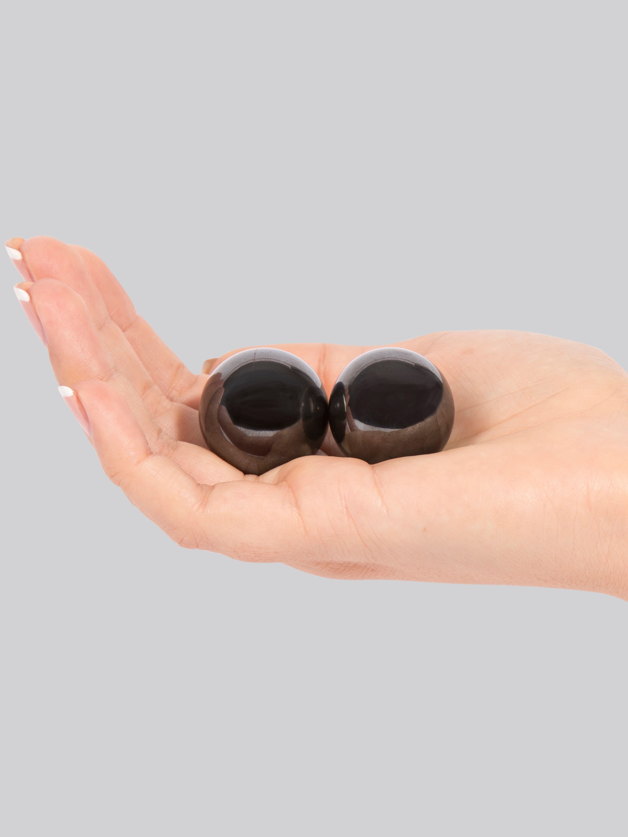 Ben Wa Hematite Magnetic Love Balls, Black, hi-res