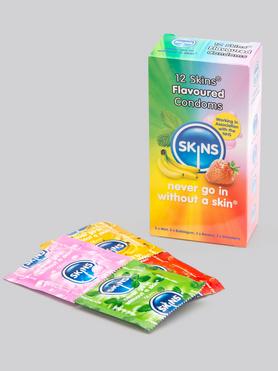 Skins Assorted Flavoured Latex Condoms (12 Pack)