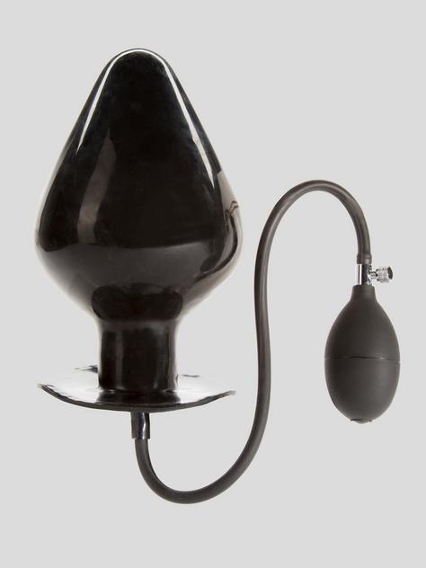 Cock Locker Ace of Spades Extra Large Inflatable Butt Plug 8 Inch, Black, hi-res