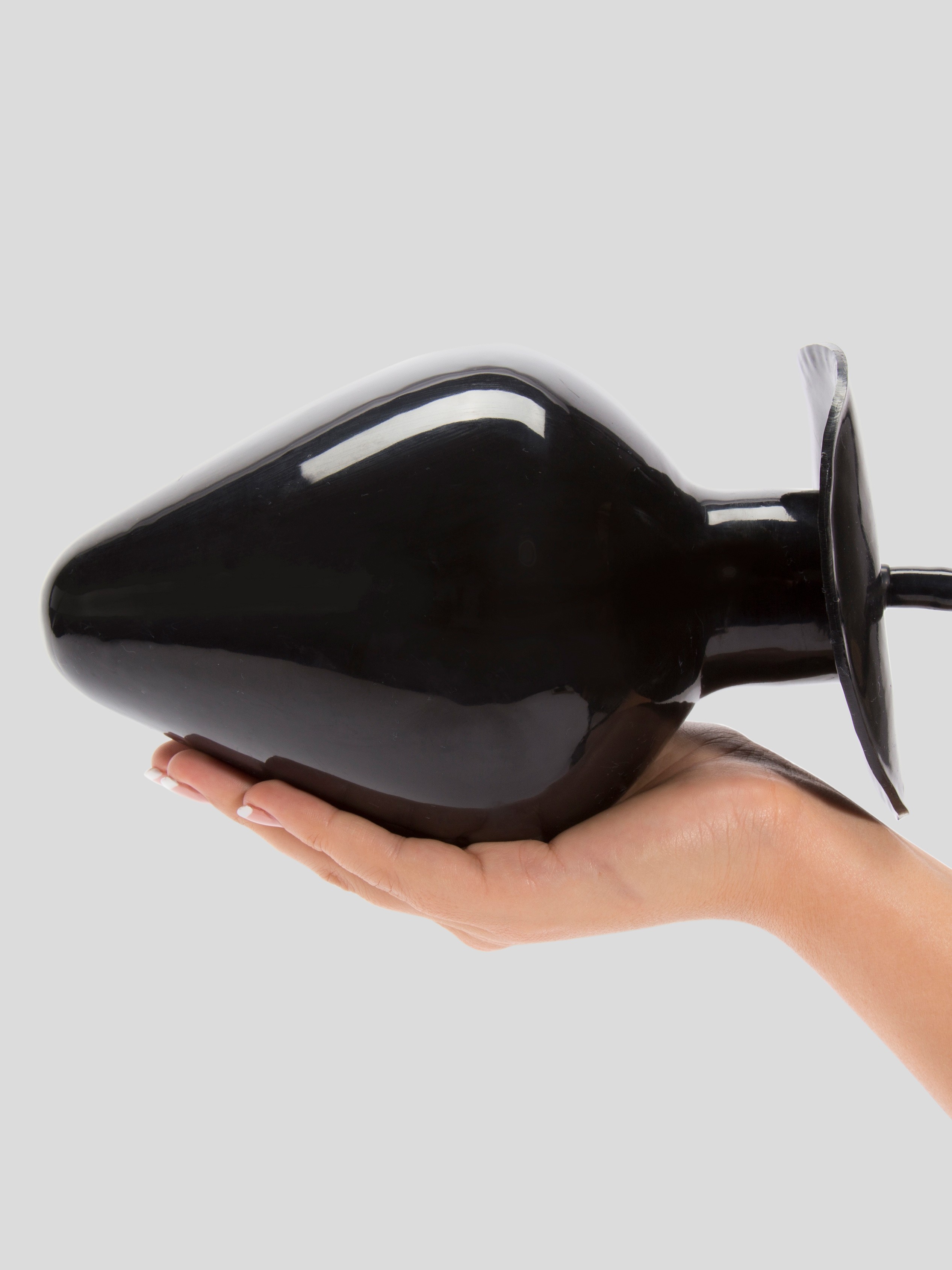 Cock Locker Ace of Spades Extra Large Inflatable Butt Plug 8 Inch, Black, hi-res