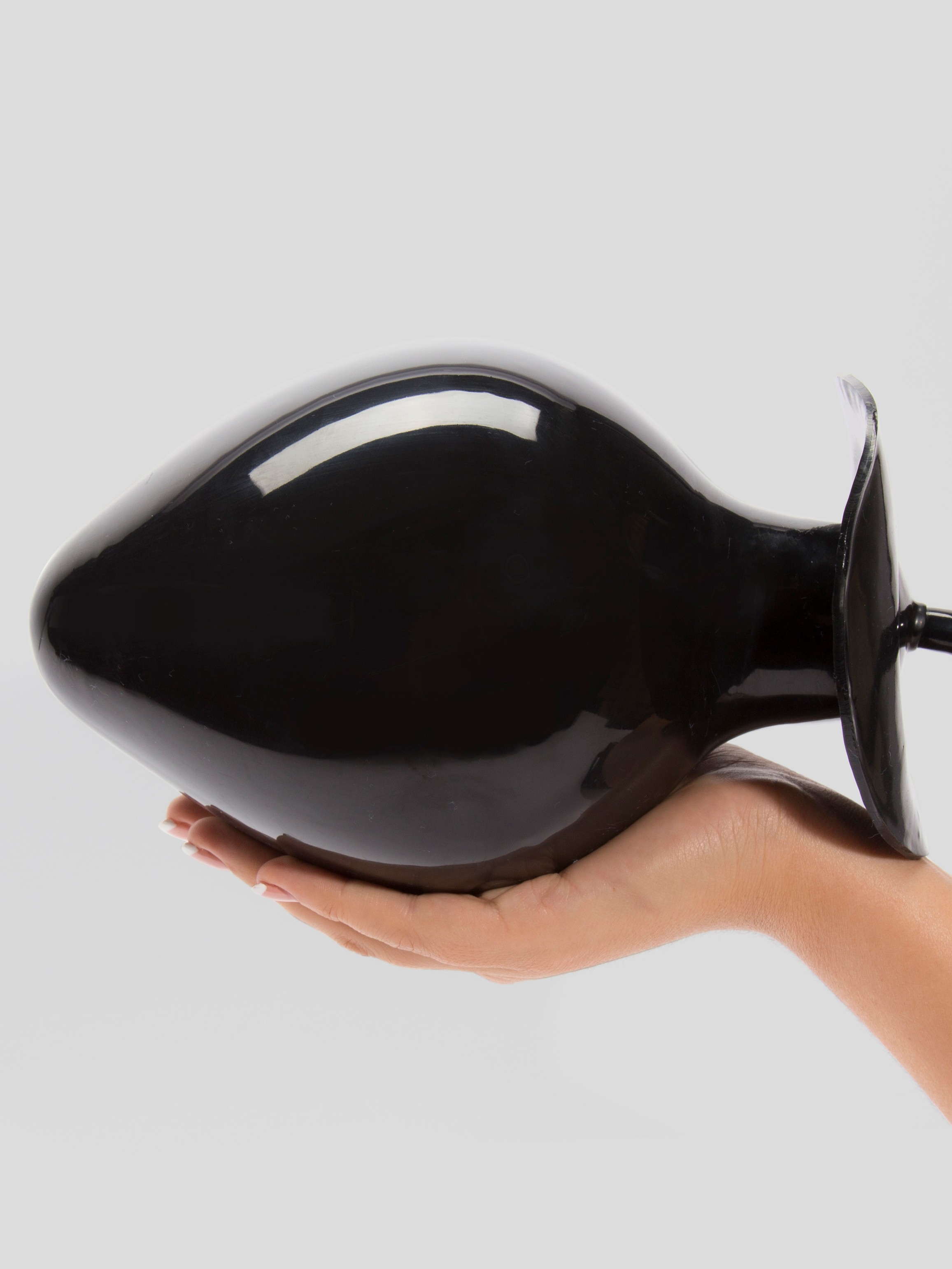 Cock Locker Ace of Spades Extra Large Inflatable Butt Plug 8 Inch, Black, hi-res