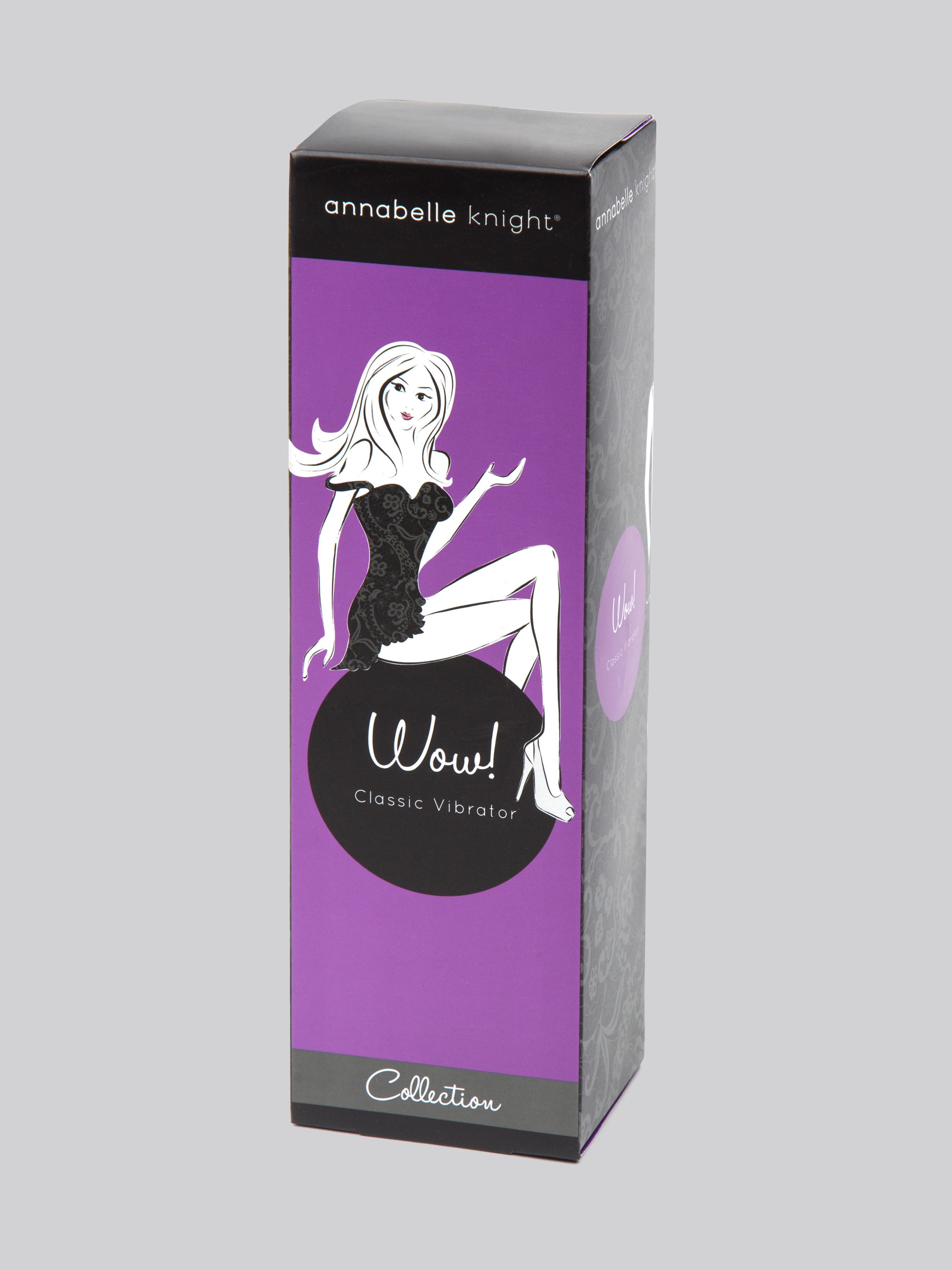 Annabelle Knight Wow! Powerful Classic Vibrator 6 Inch, Purple, hi-res