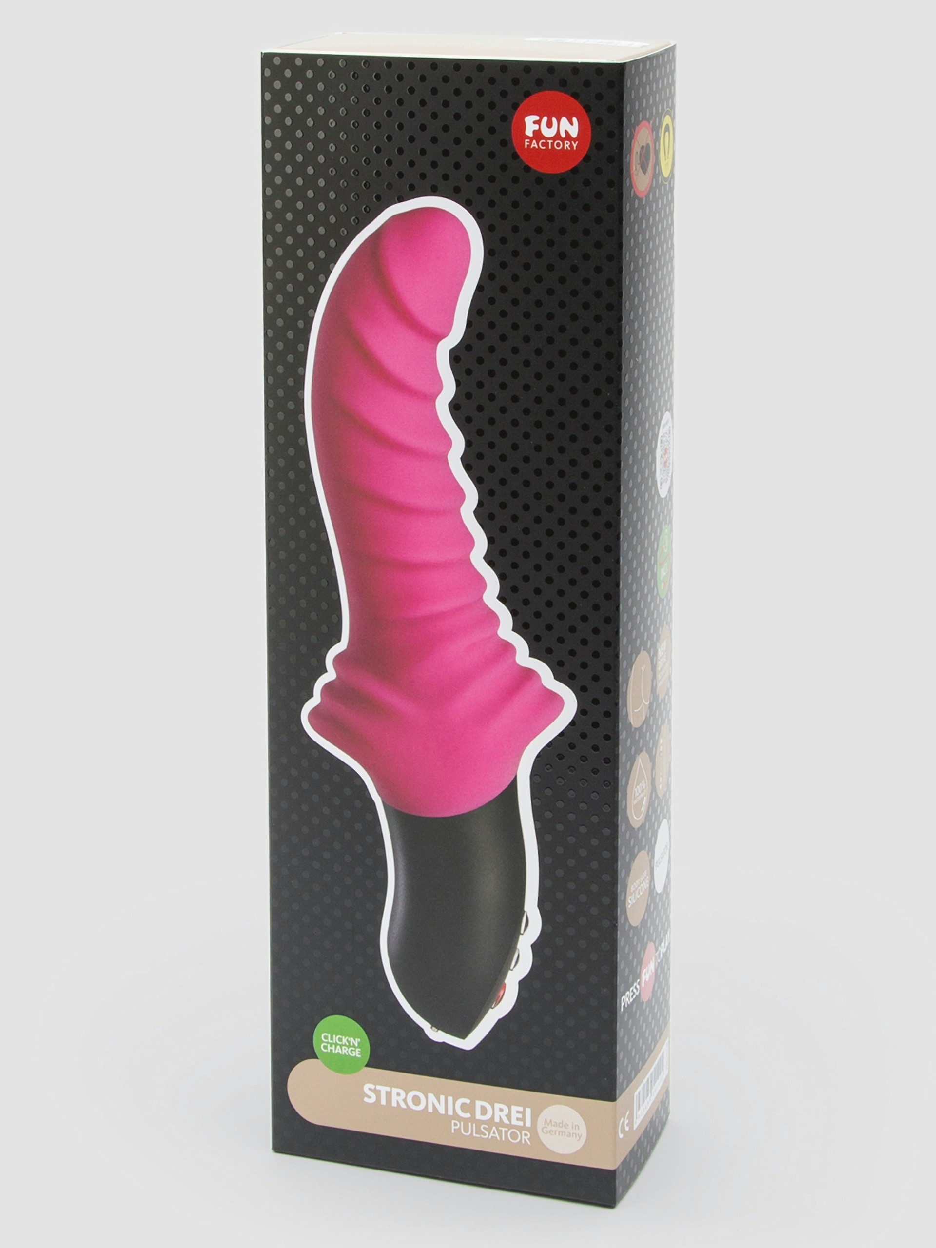 Fun Factory Stronic Drei Rechargeable Powerful Thrusting Vibrator, Pink, hi-res