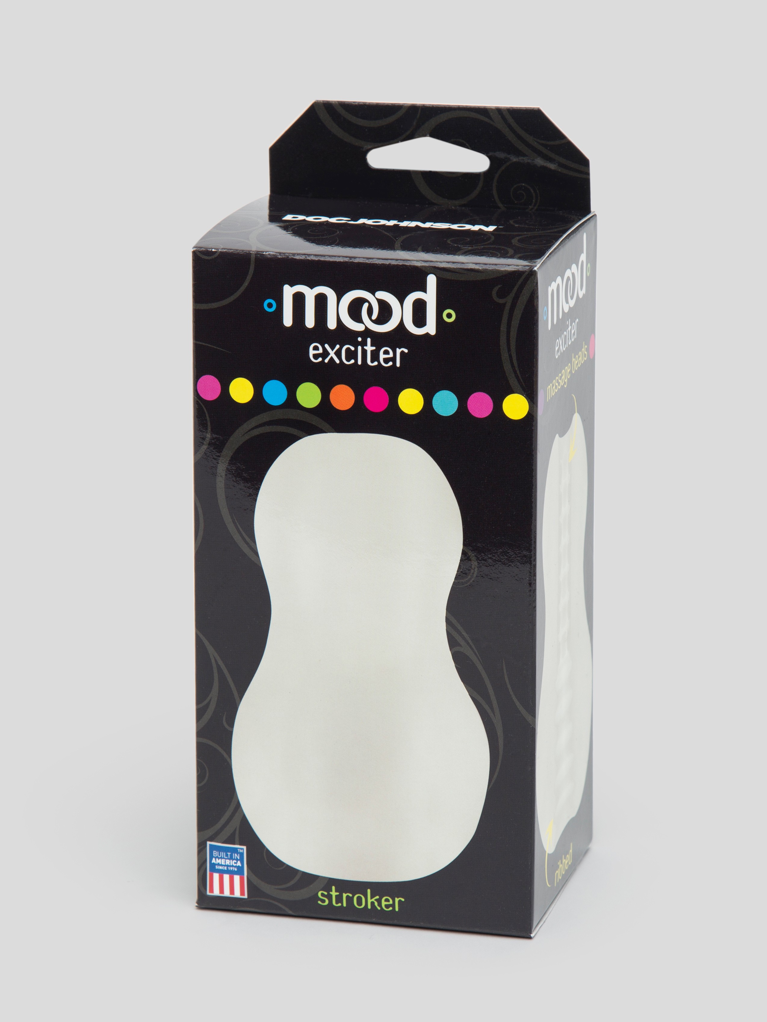 Doc Johnson Mood Exciter Double-Sided Stroker, Clear, hi-res
