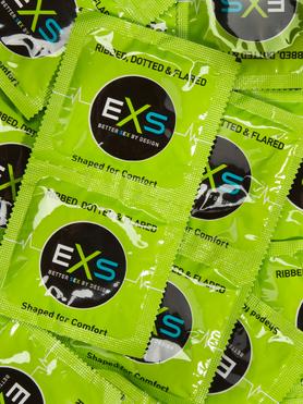 EXS Ribbed Dotted and Flared Latex Condoms (144 Pack)
