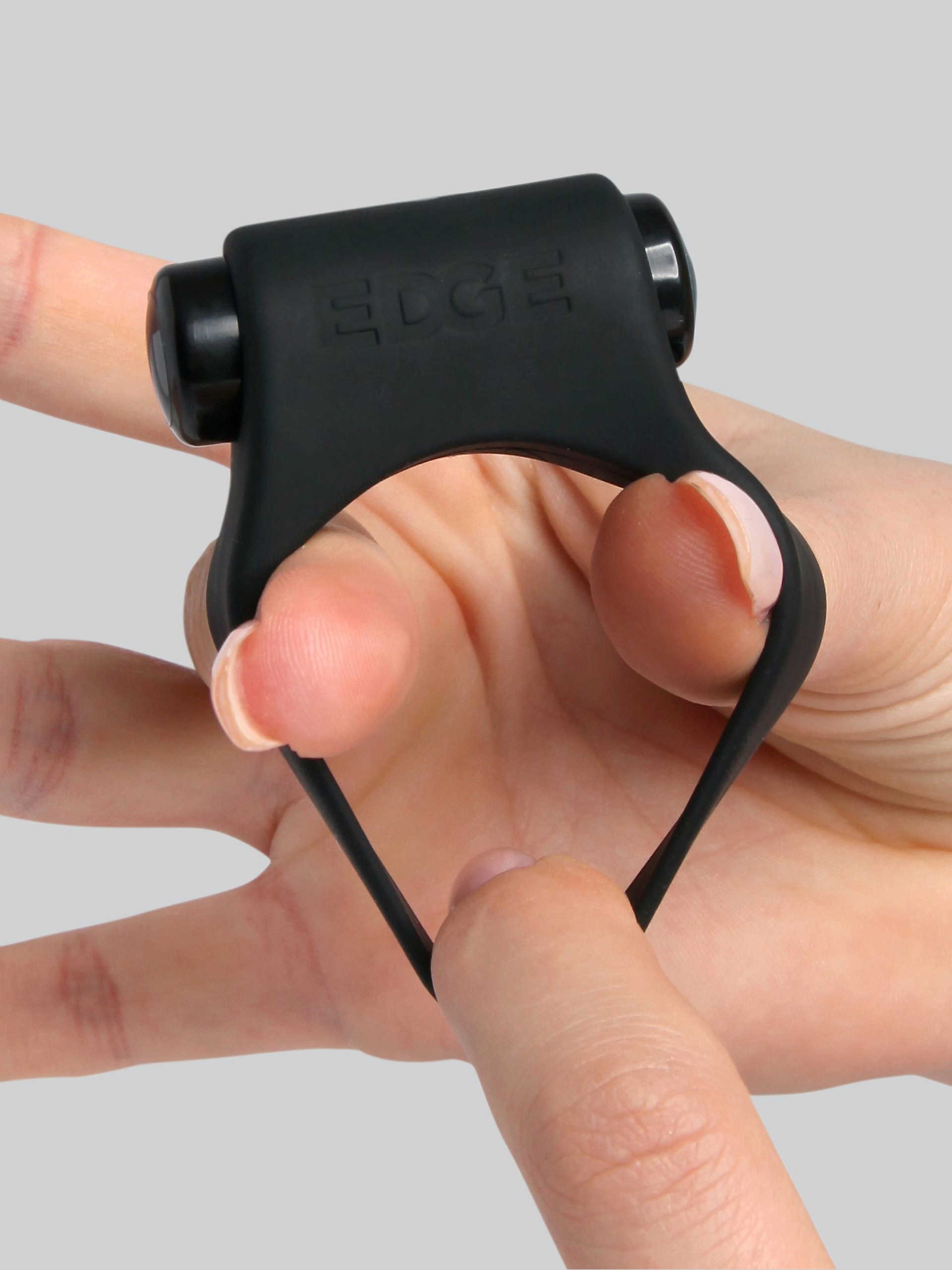 Tracey Cox EDGE Optimum Pleasure Vibrating Stamina Ring, Black, hi-res