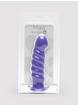 Kendall Swirly Silicone Dildo 7.5 Inch, Purple, hi-res