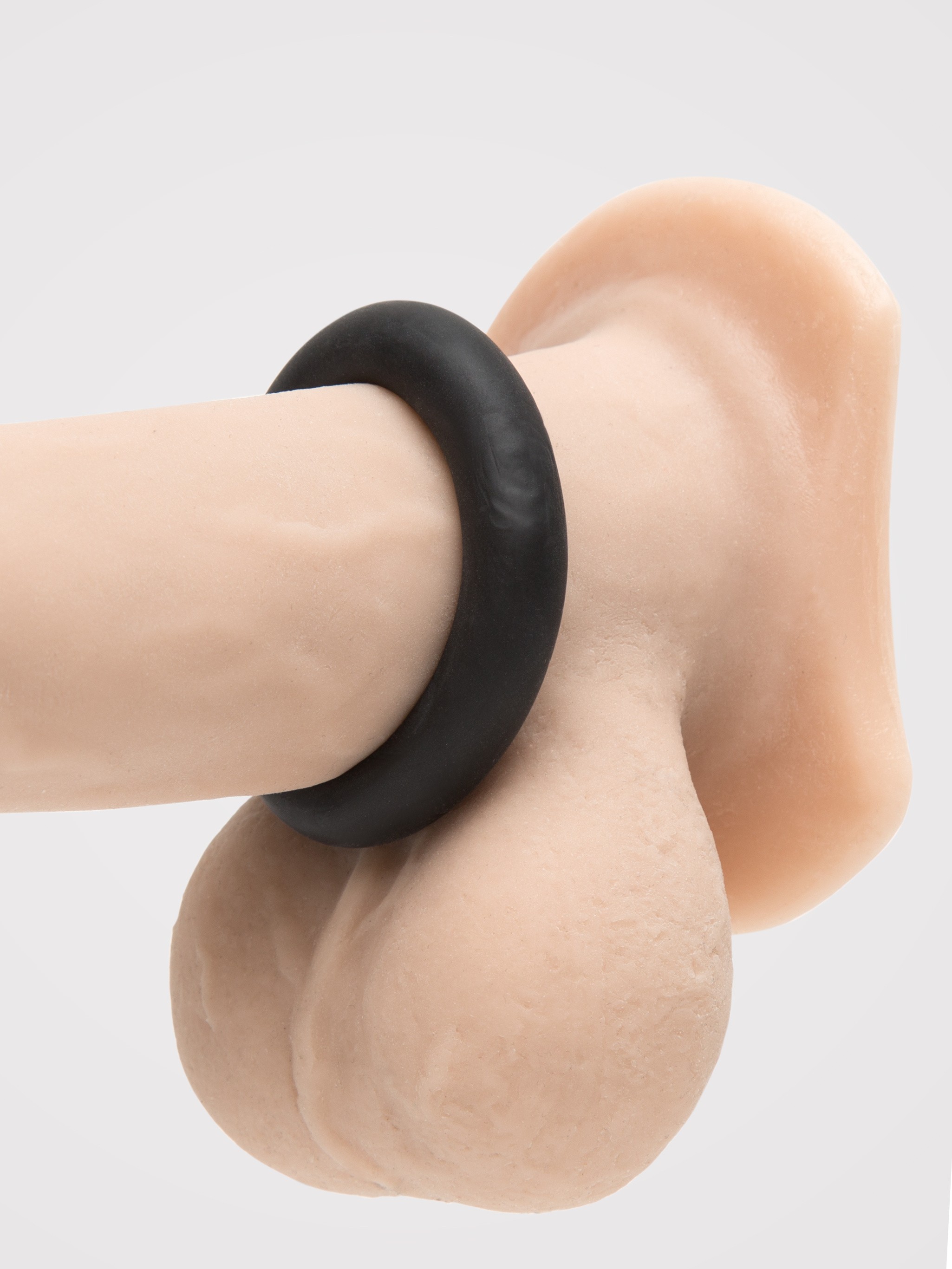 BASICS Comfort Stretchy Cock Ring, Black, hi-res