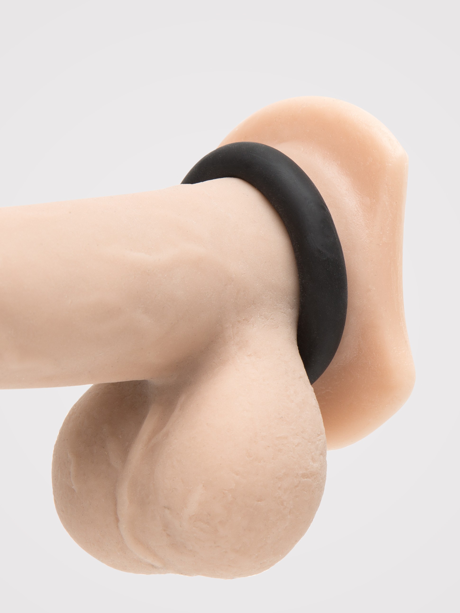 BASICS Comfort Stretchy Cock Ring, Black, hi-res