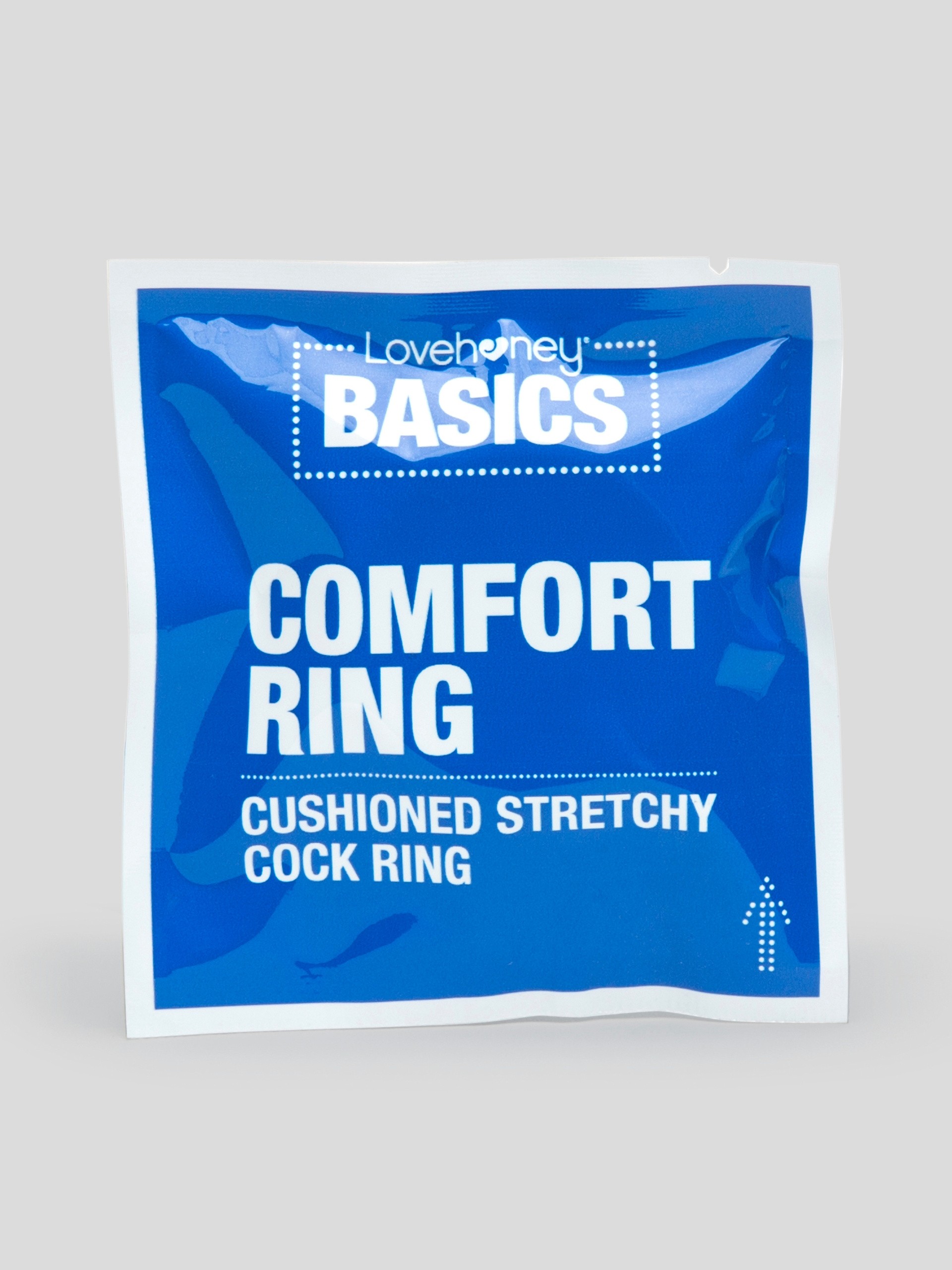 BASICS Comfort Stretchy Cock Ring, Black, hi-res