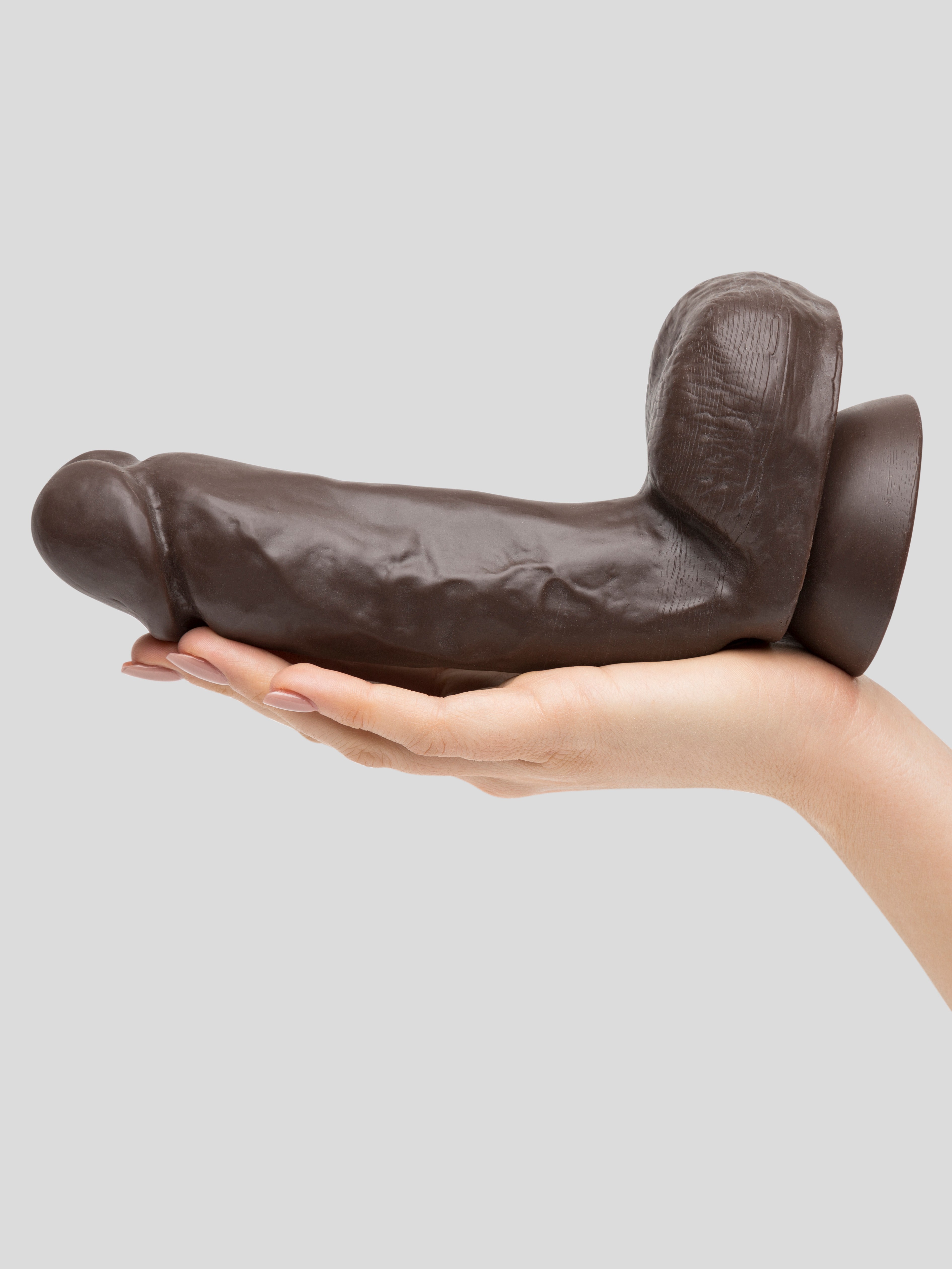 Blush Hard On Realistic Suction Cup Dildo 7 Inch, Flesh Brown, hi-res