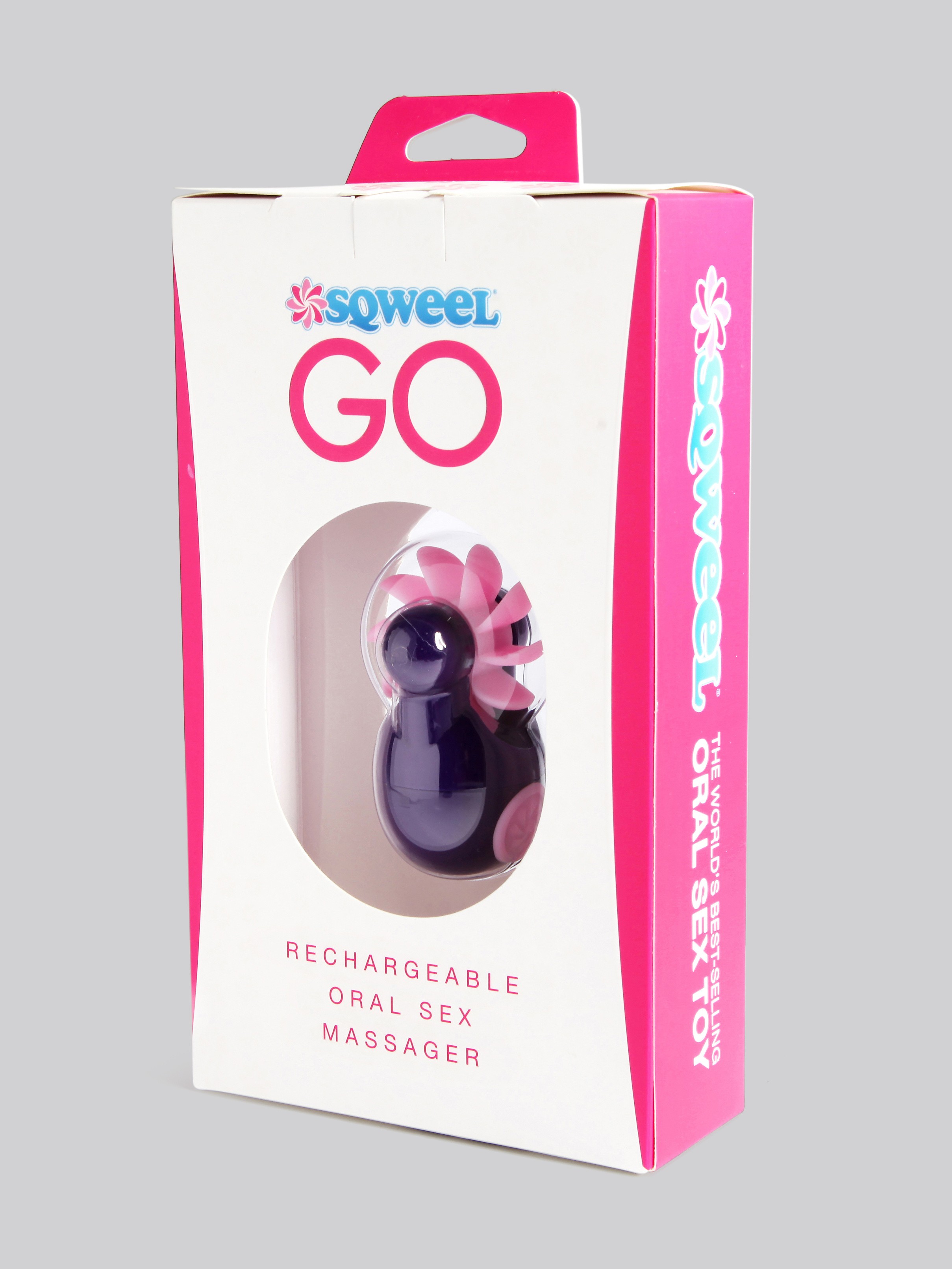 Sqweel Go Rechargeable Oral Sex Simulator, Purple, hi-res
