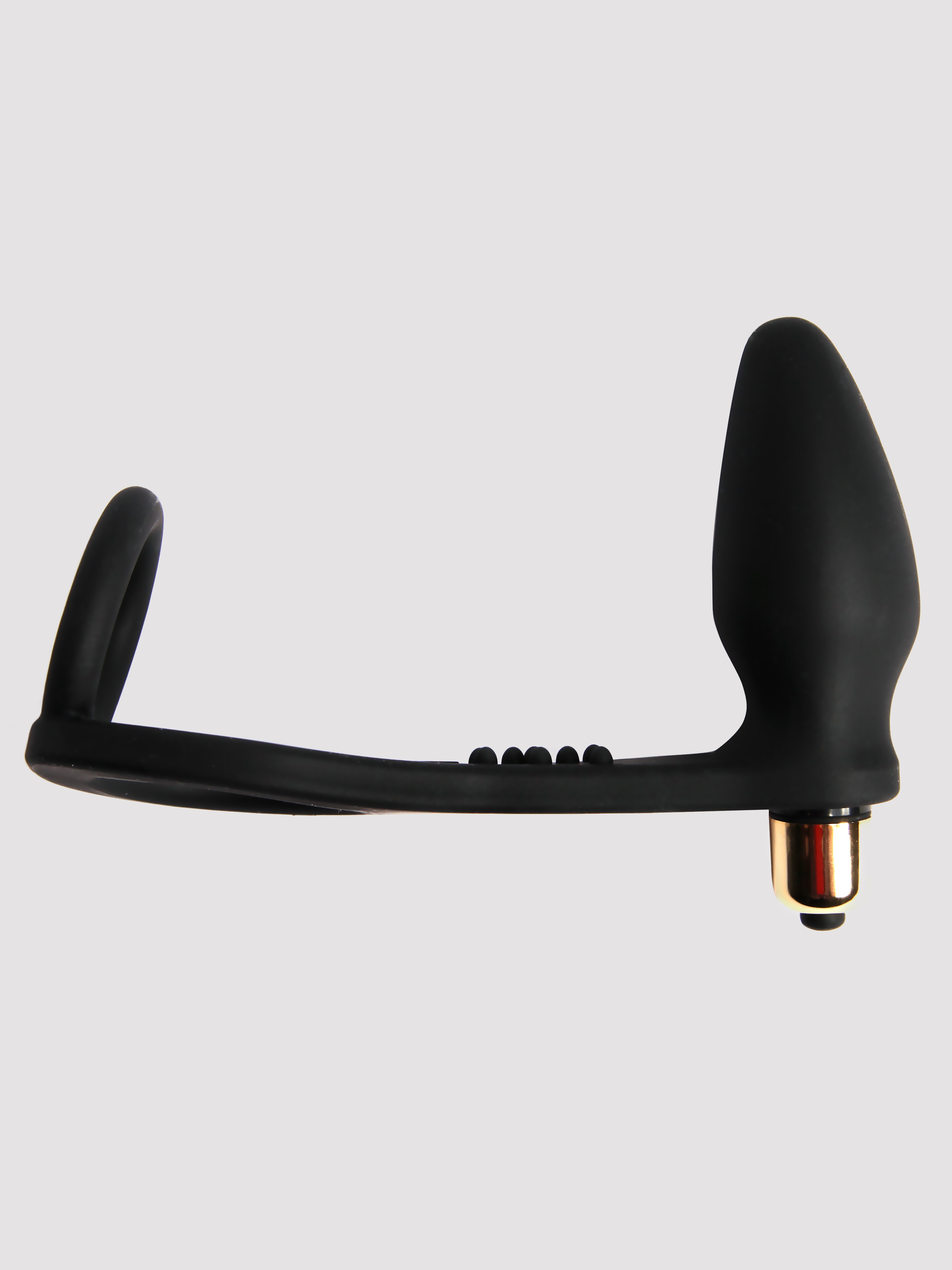 Rocks Off Ro-Zen 7 Function Double Cock Ring and Vibrating Butt Plug, Black, hi-res