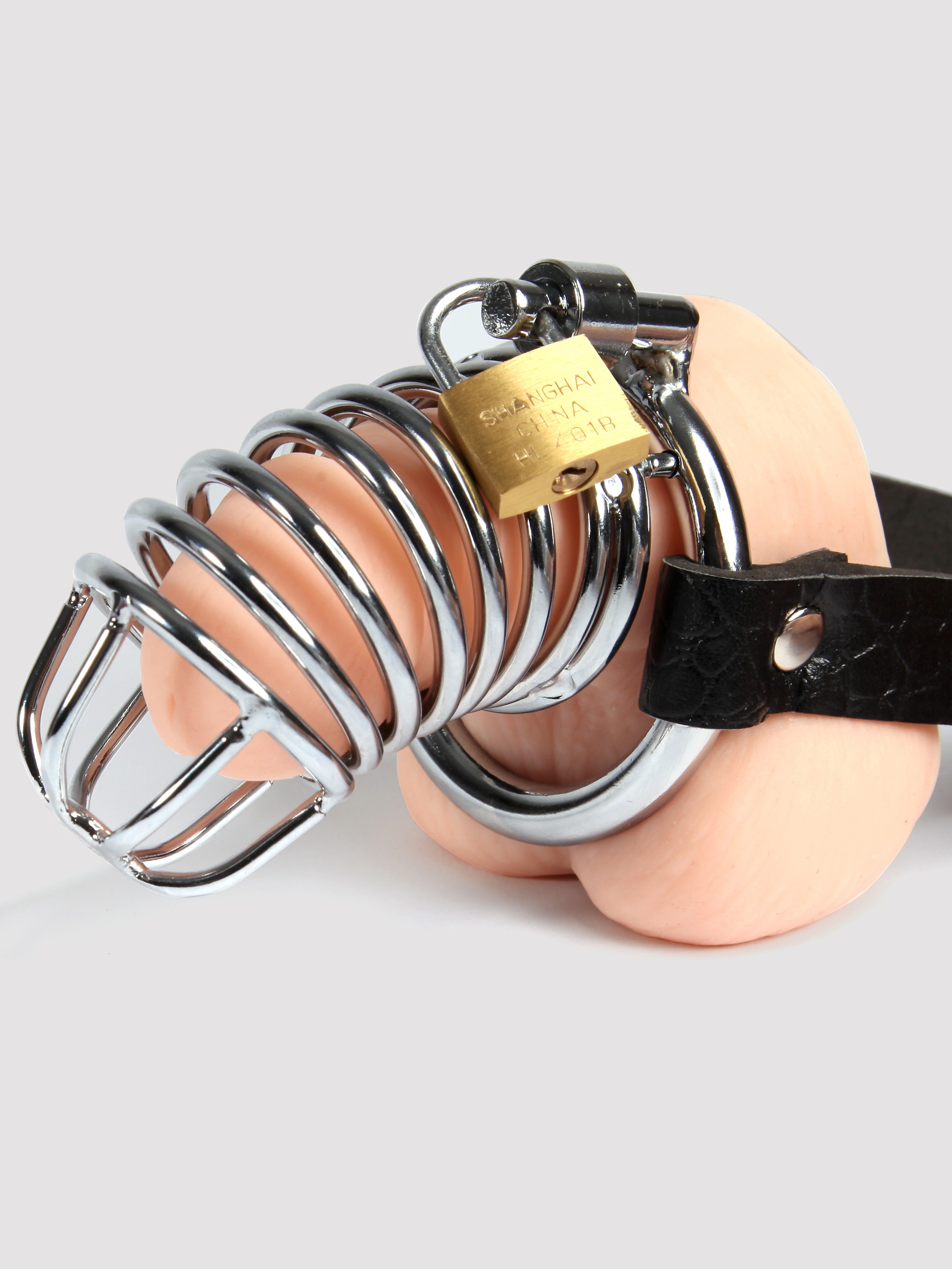 Fetish Fantasy Extreme Chastity Belt and Cock Cage, Silver, hi-res