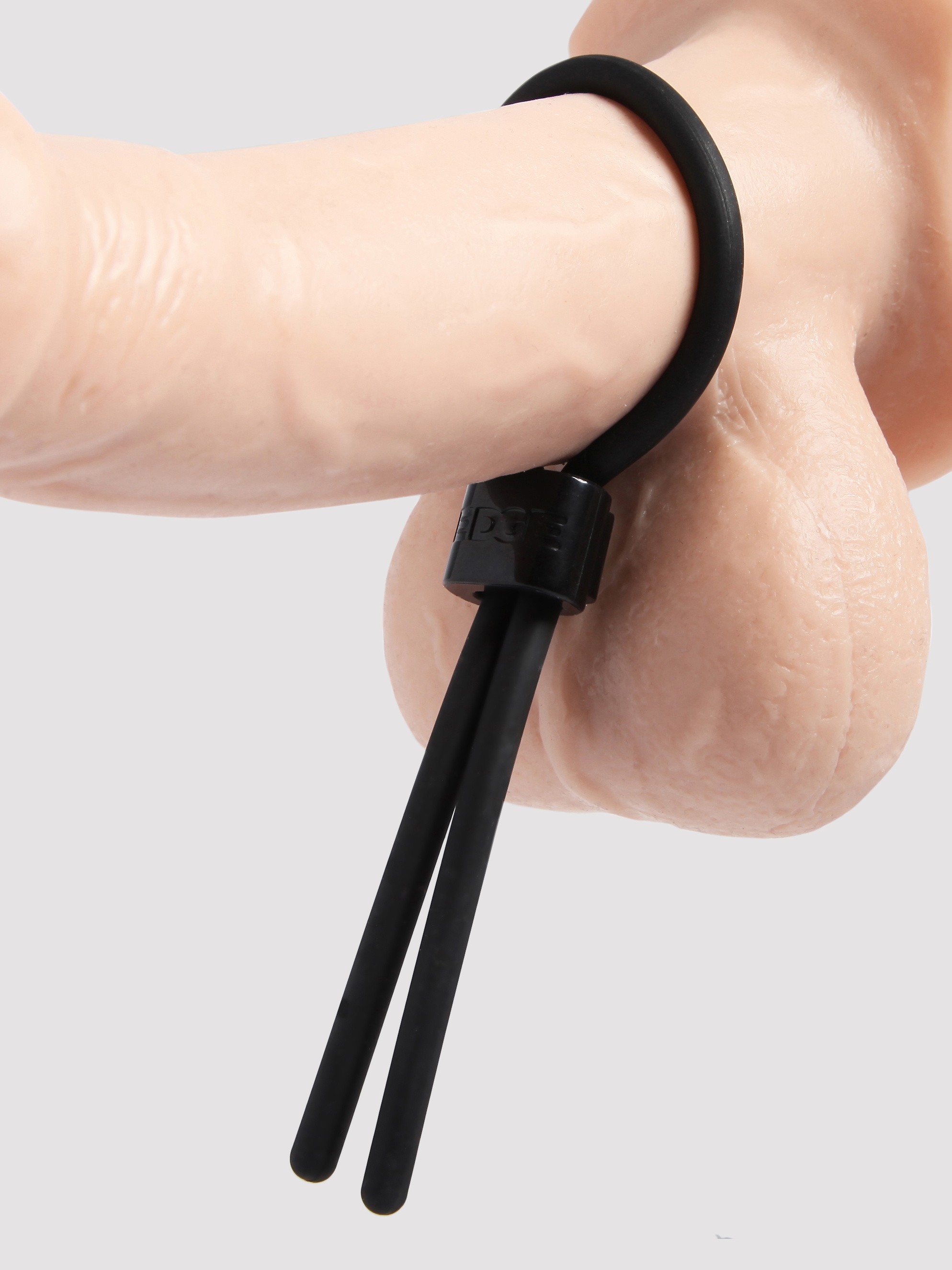 Lovehoney Maximum Control Adjustable Stamina Ring, Black, hi-res