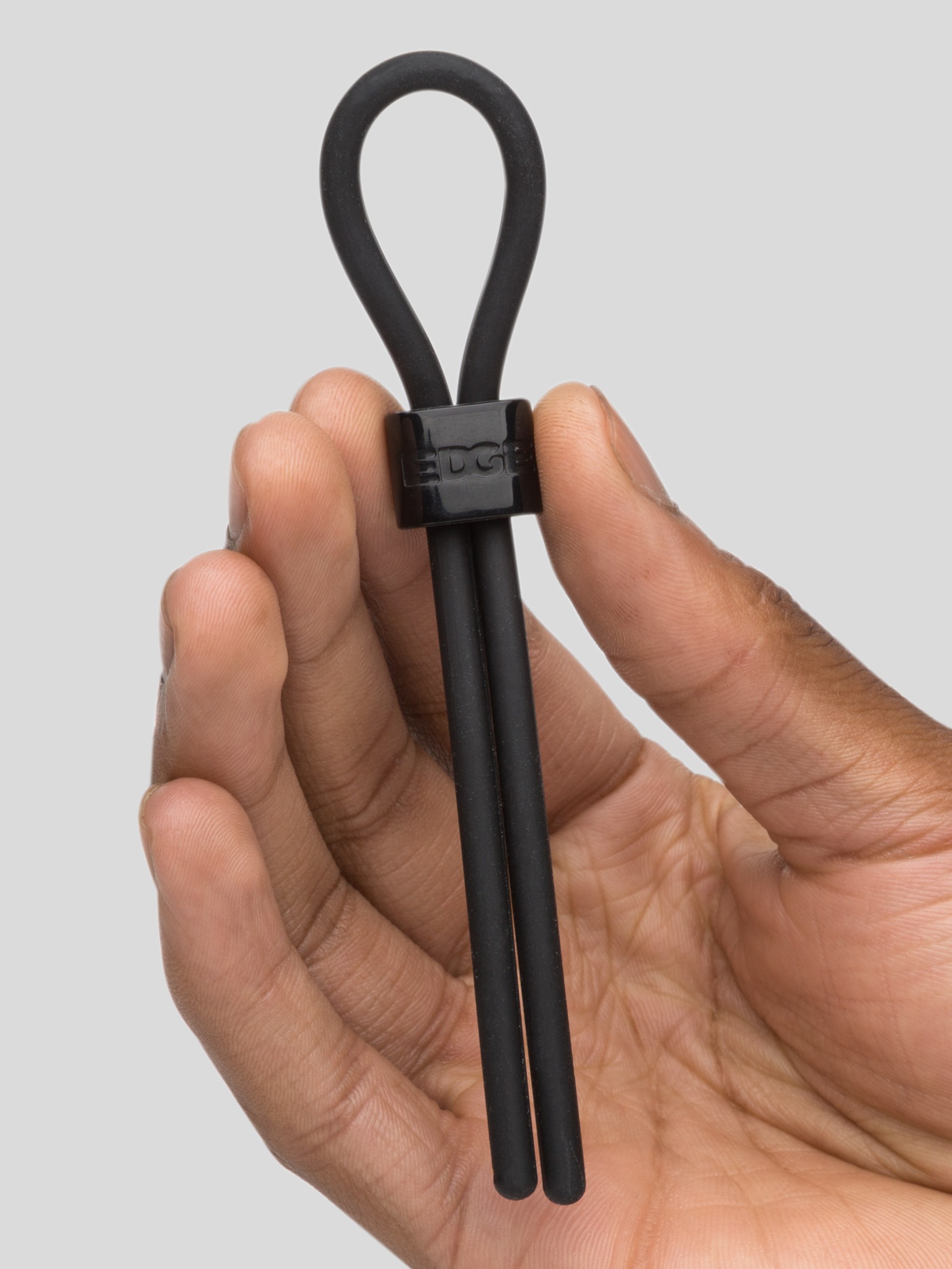 Lovehoney Maximum Control Adjustable Stamina Ring, Black, hi-res