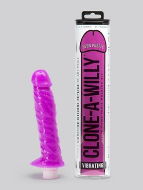 Kit de moulage pénis vibrant violet fluorescent, Clone-A-Willy