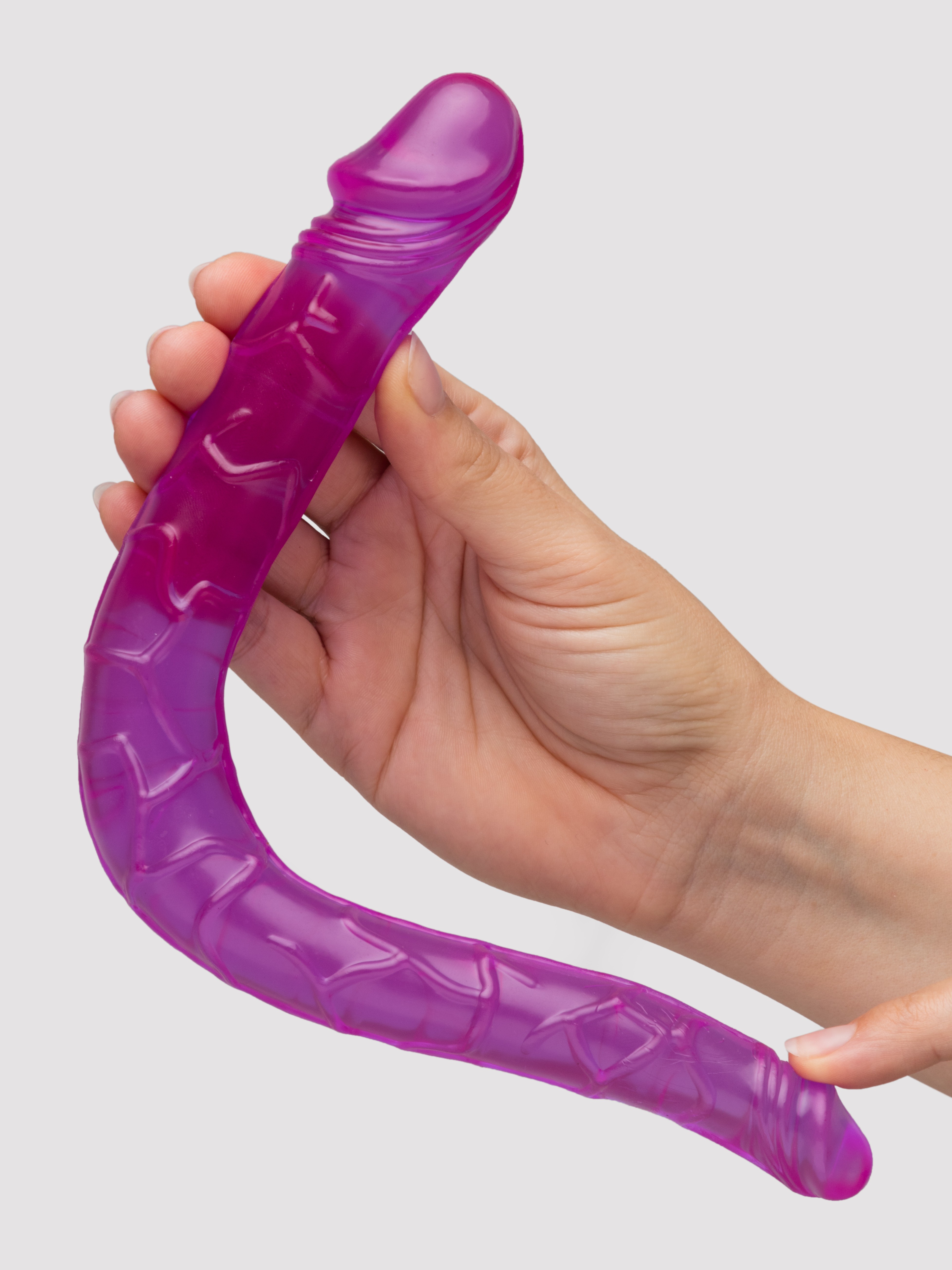 BASICS Mini Double Penetration Dildo, Purple, hi-res