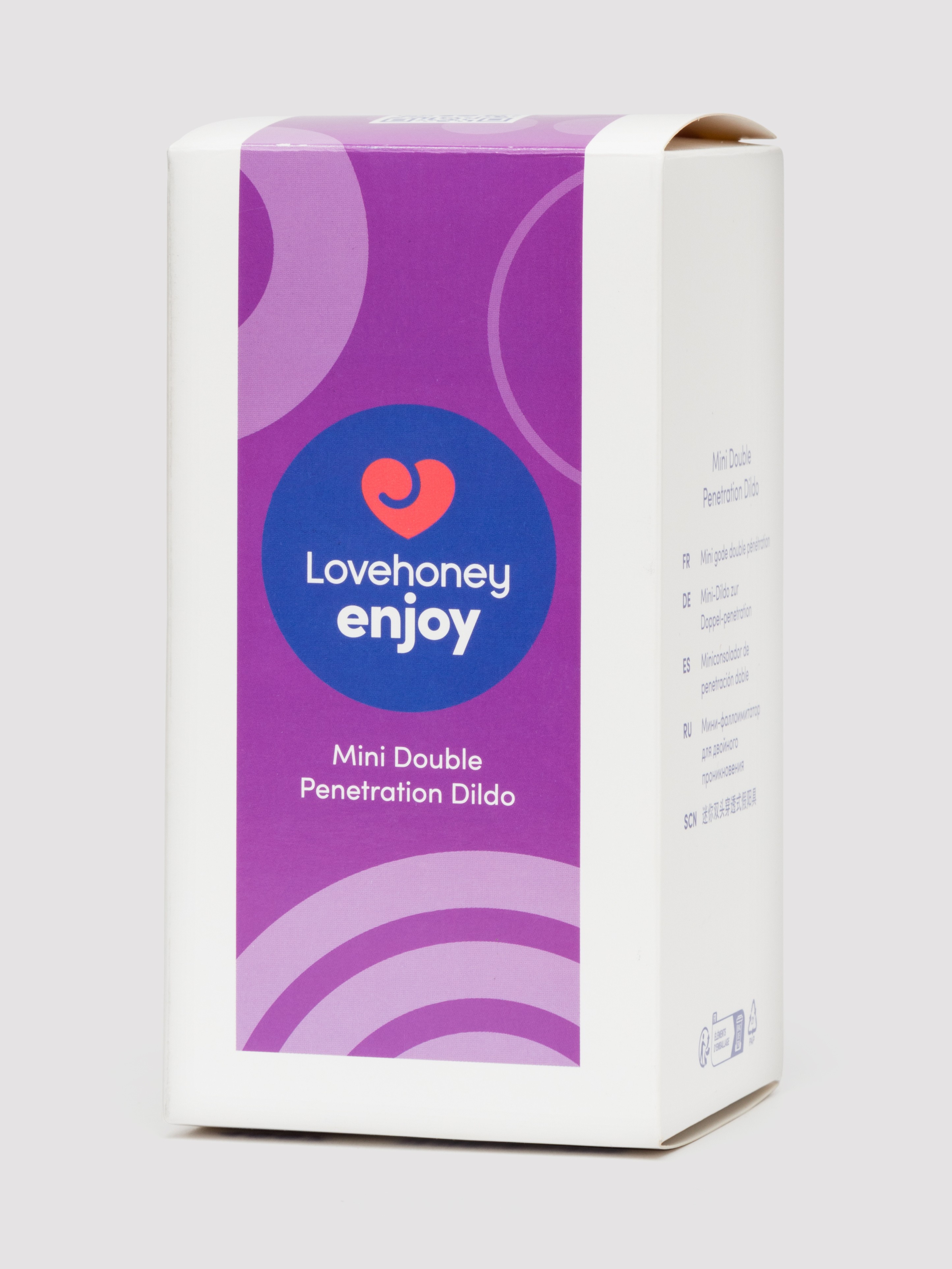 BASICS Mini Double Penetration Dildo, Purple, hi-res