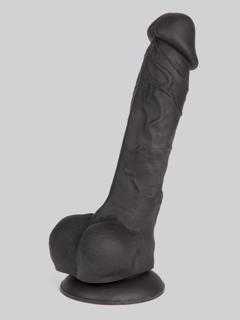 Lifelike Lover Luxe Realistic Silicone Dildo 8 Inch, Black, hi-res