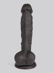 Consolador Negro de Silicona con Ventosa 20cm Lifelike Lover Luxe, Negro , hi-res