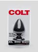 Colt XL Big Boy Large Silicone Butt Plug 4.5 Inch, Black, hi-res