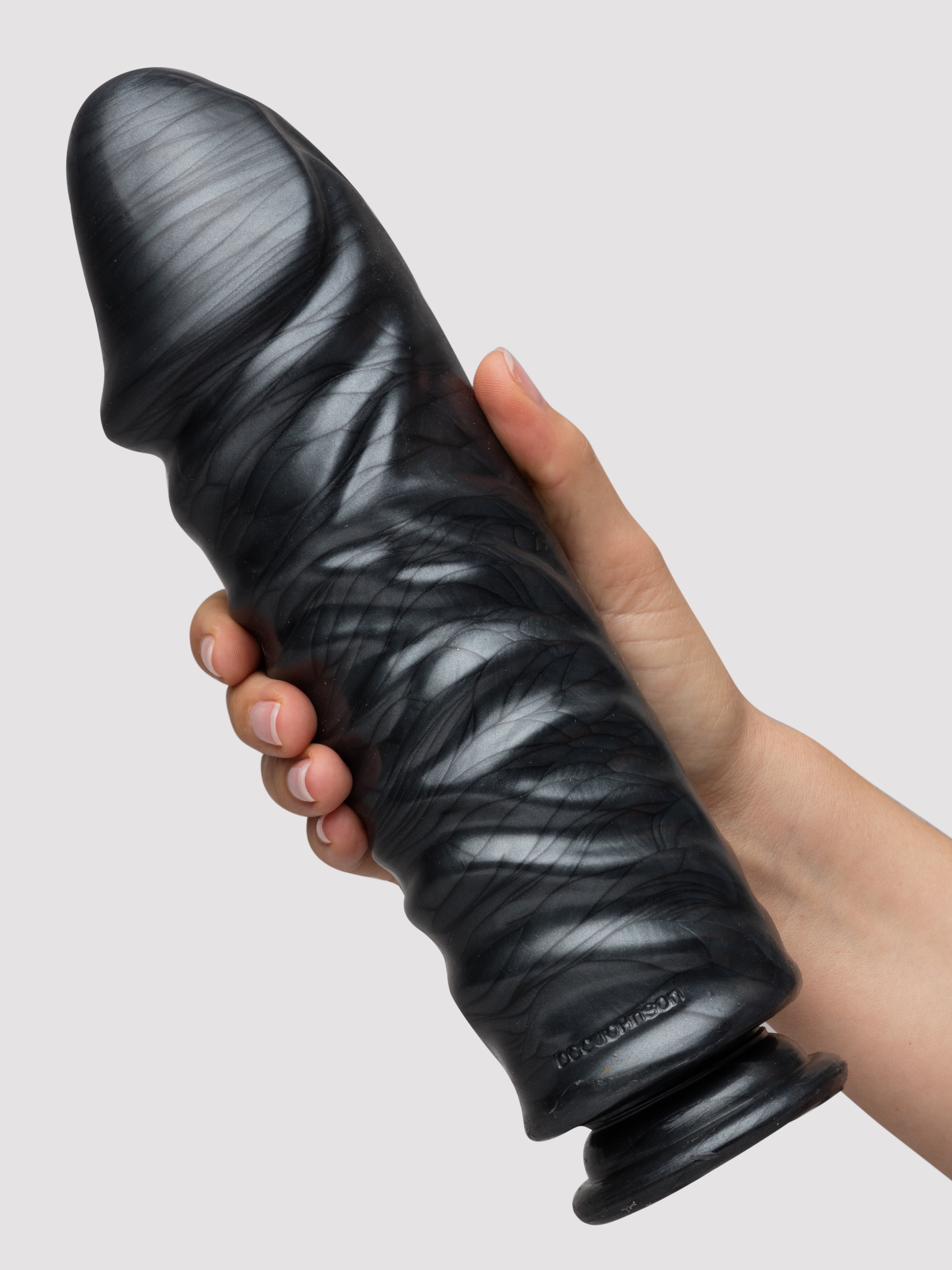 Doc Johnson American Bombshell Huge Realistic Suction Cup Dildo, Black, hi-res