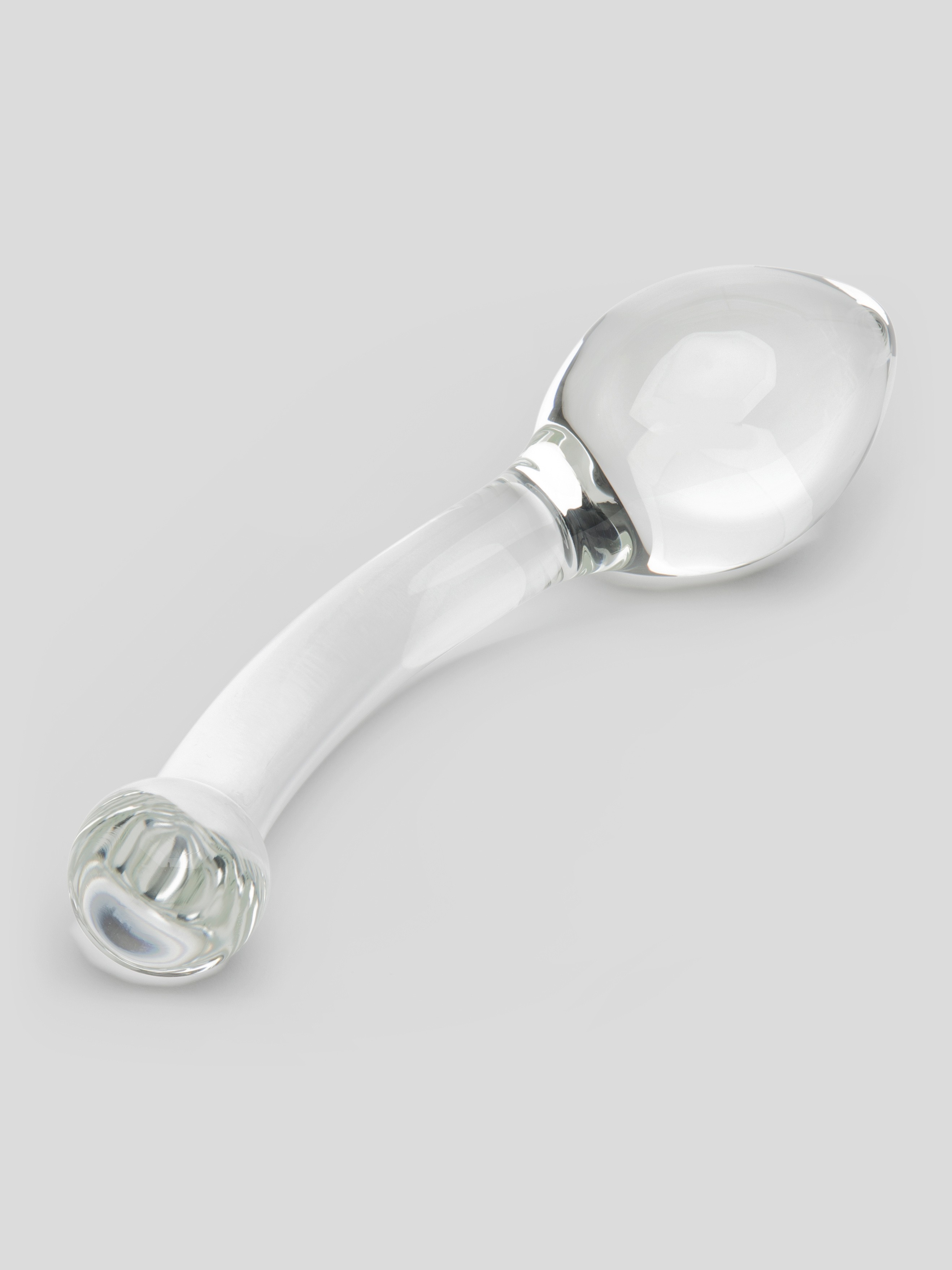 Gl&auml;s Pure Indulgence Glass Anal Dildo 8 Inch, Clear, hi-res