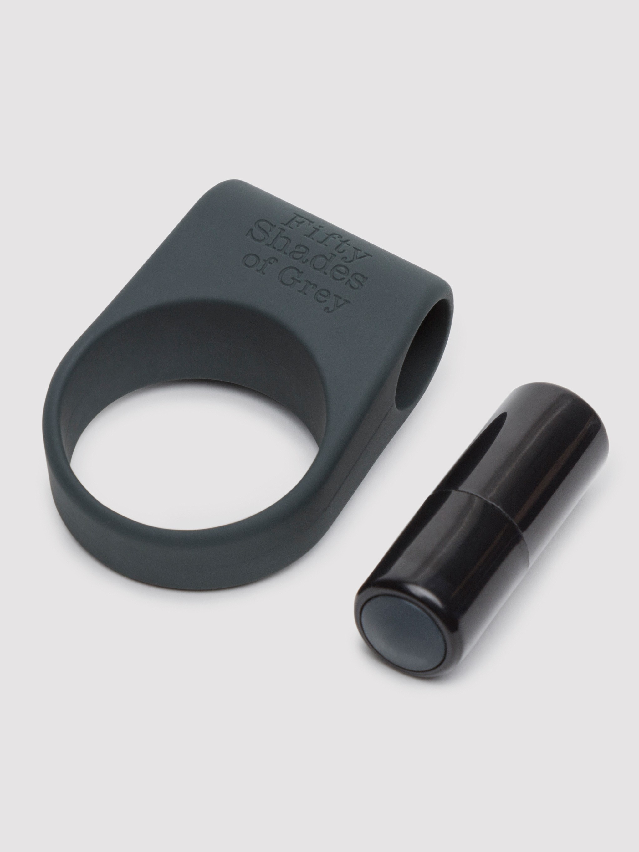 Fifty Shades of Grey Feel it Baby! Vibrating Cock Ring, Grey, hi-res