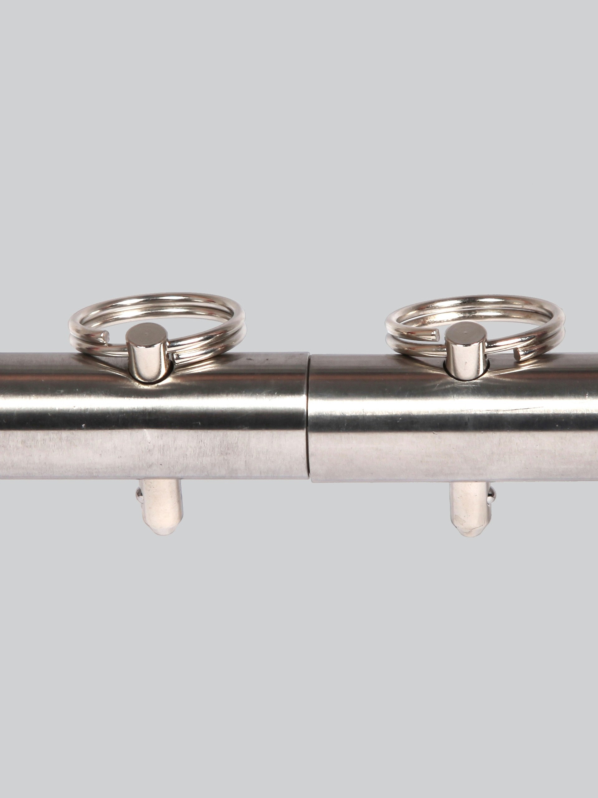 Bondage Boutique Expandable Spreader Bar, Silver, hi-res