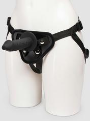 Bondage Boutique Unisex Strap-On Harness with Realistic Dildo 6 Inch, Black, hi-res