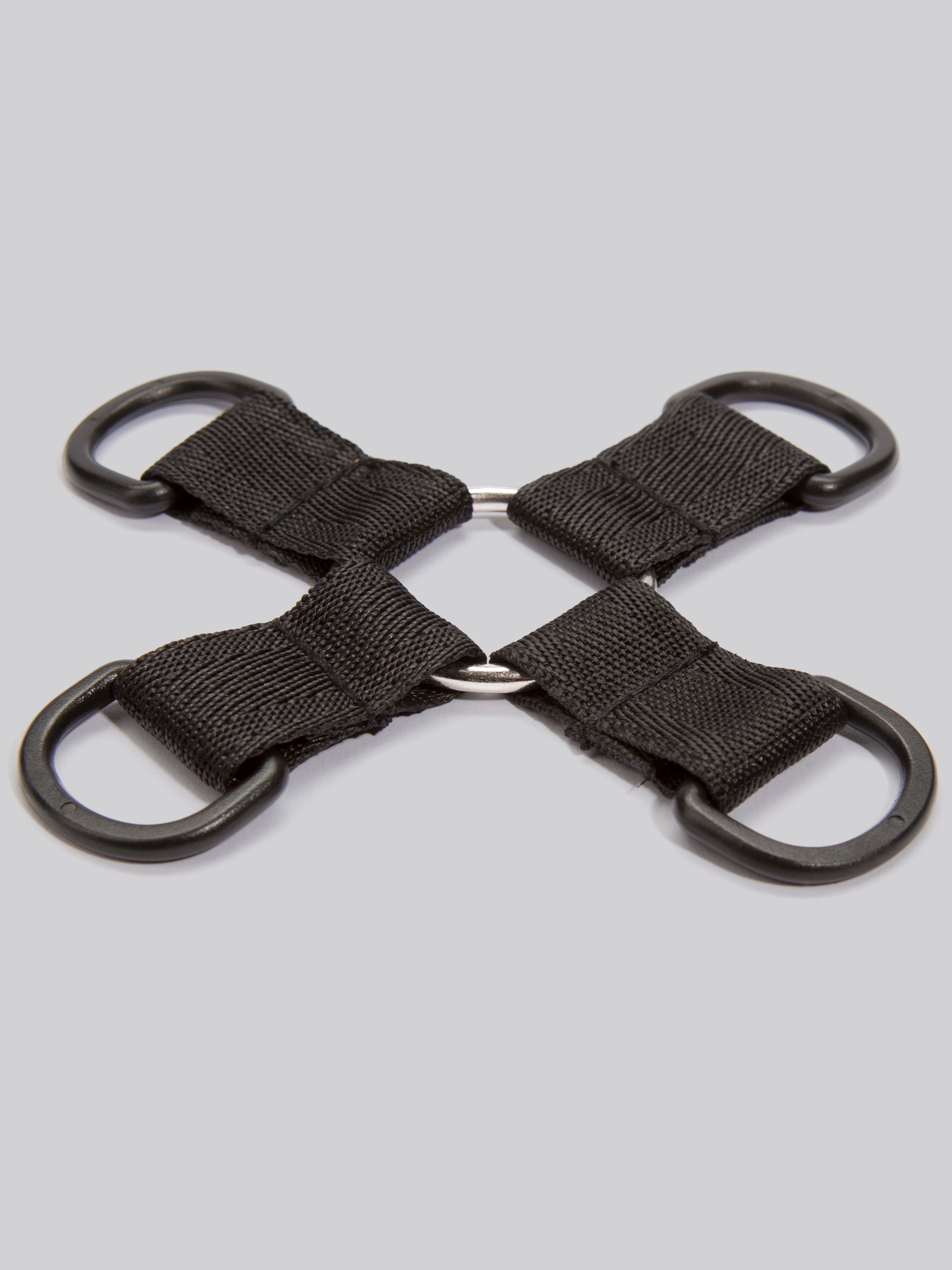 Bondage Boutique Soft Cuff Hogtie, Black, hi-res