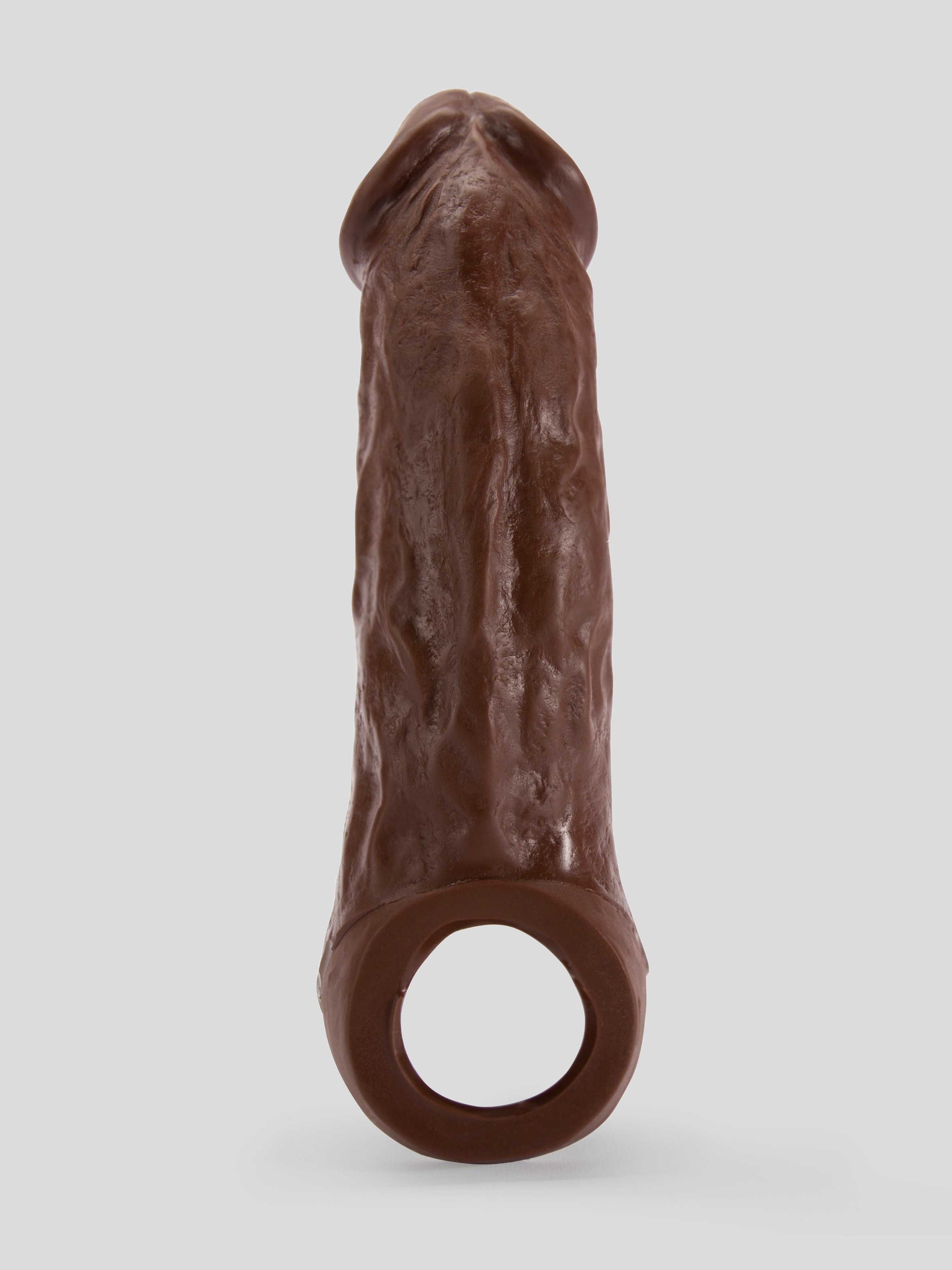 Vixen VixSkin Colossus Silicone Penis Extender 7 Inch, Flesh Brown, hi-res