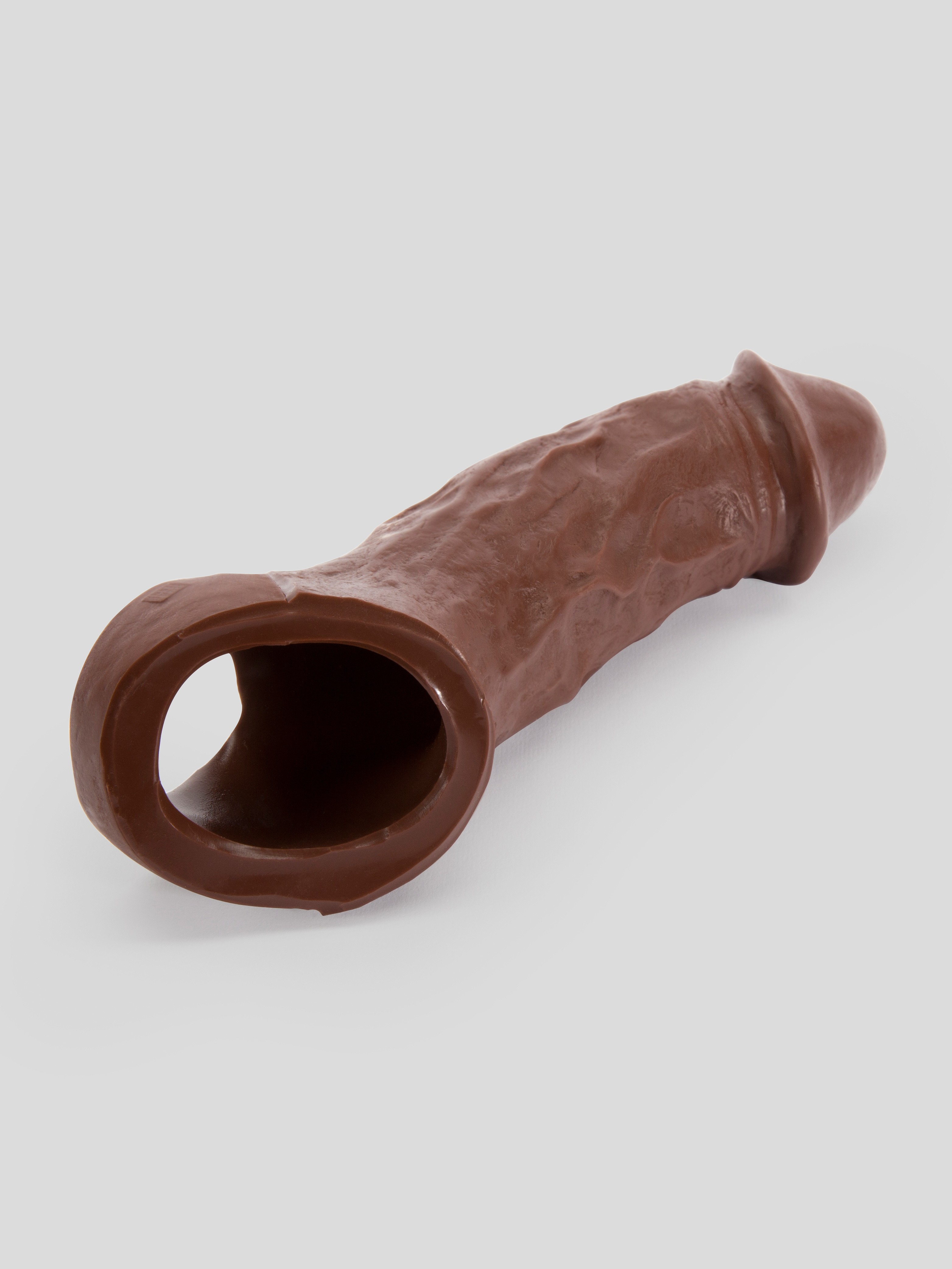 Vixen VixSkin Colossus Silicone Penis Extender 7 Inch, Flesh Brown, hi-res