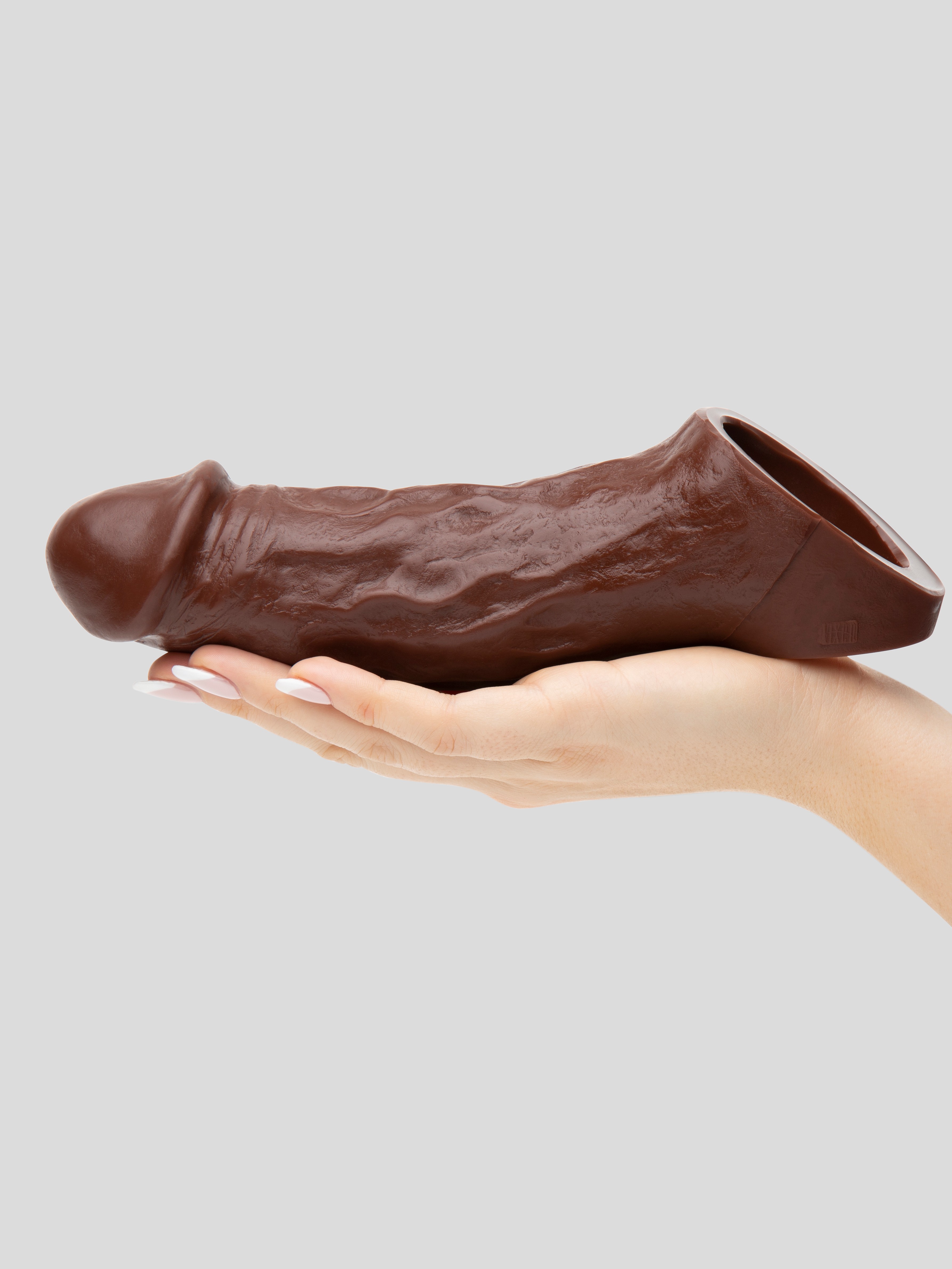 Vixen VixSkin Colossus Silicone Penis Extender 7 Inch, Flesh Brown, hi-res