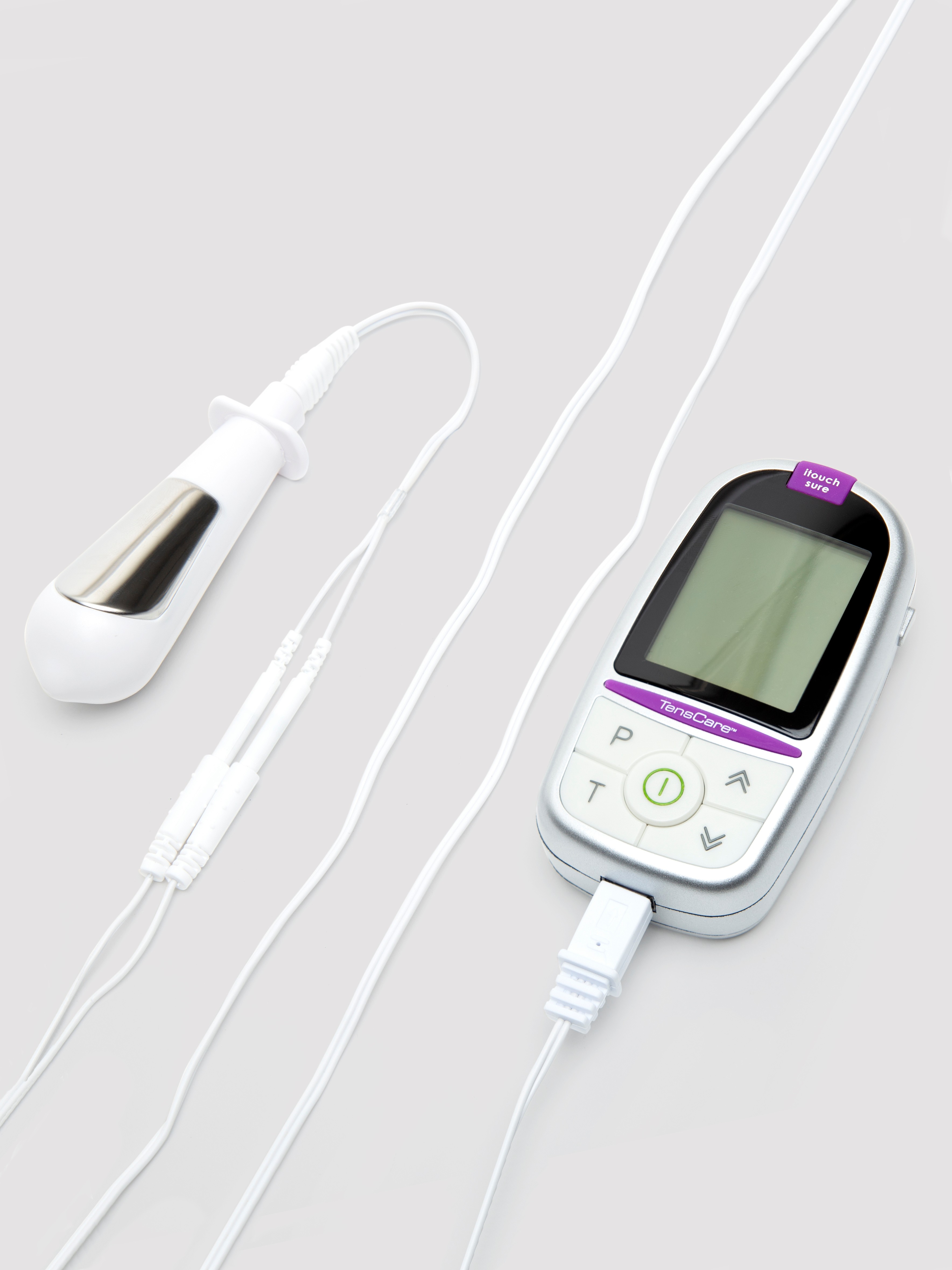 TensCare iTouch Sure Pelvic Floor Exerciser with Electrical Pulses, Silver, vanilla