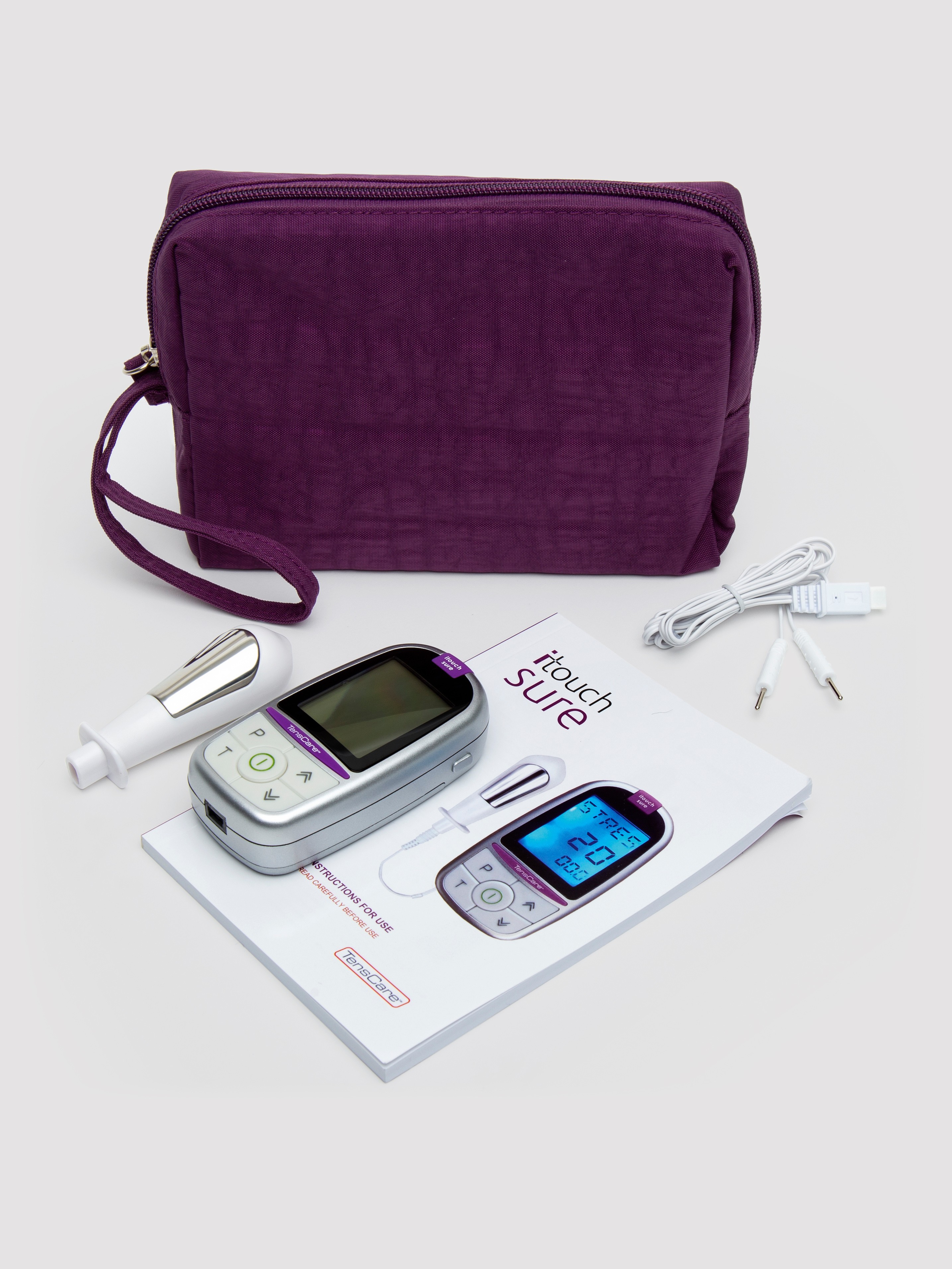 TensCare iTouch Sure Pelvic Floor Exerciser with Electrical Pulses, Silver, vanilla