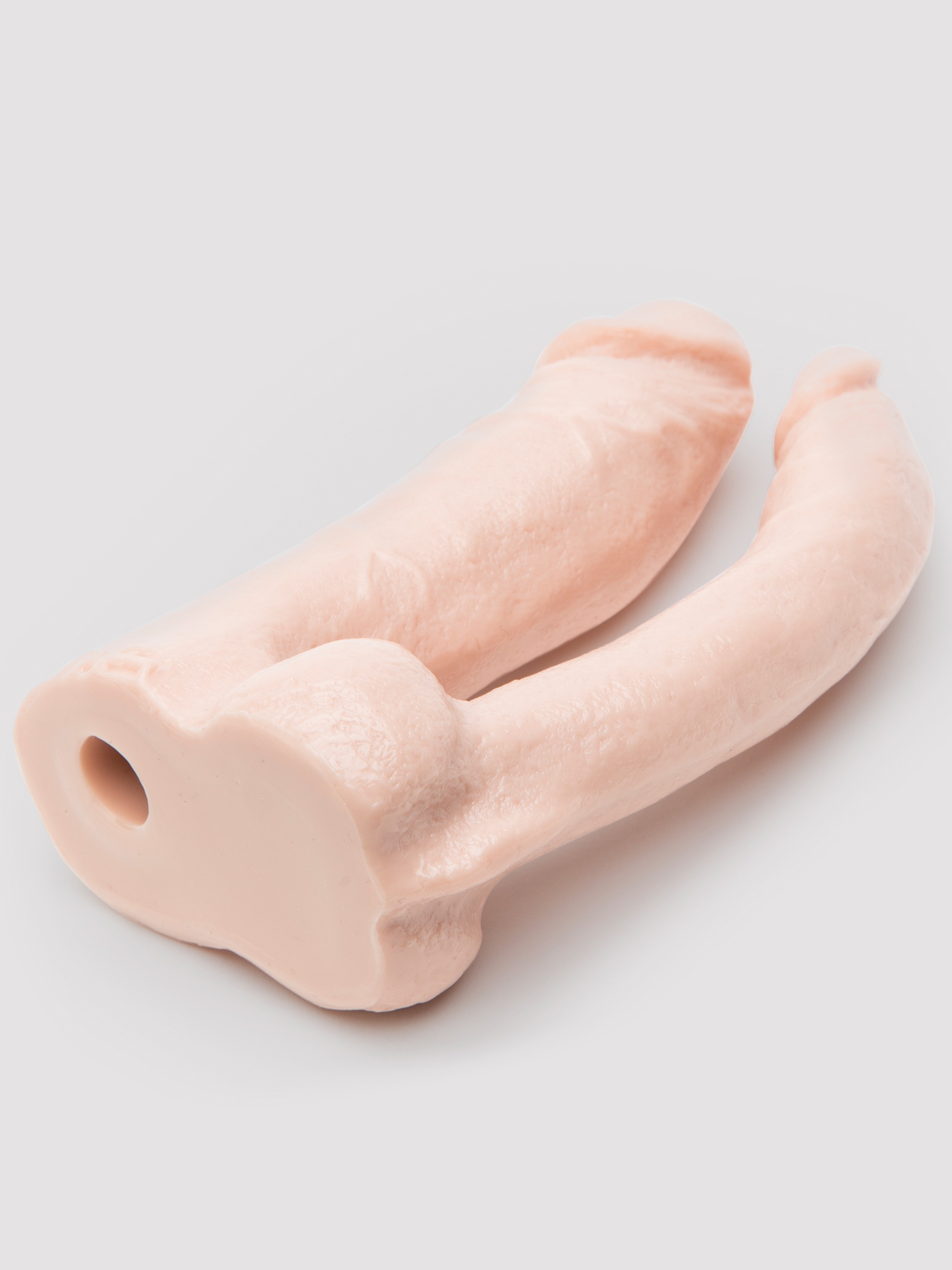Doc Johnson Vac-U-Lock Double Penetration Dildo, Flesh Pink, hi-res