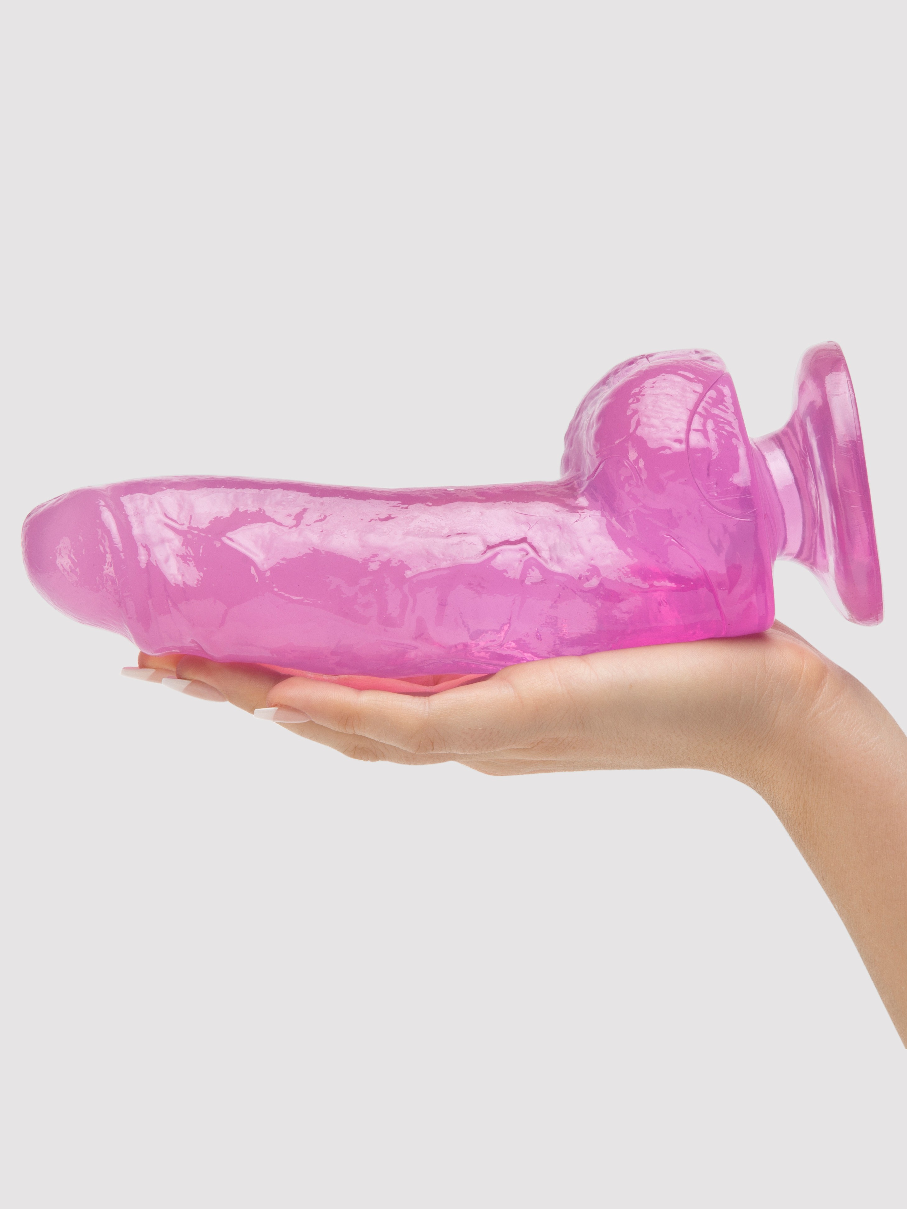 Jerry Giant Extra Girthy Realistic Suction Cup Dildo 6 Inch, Purple, hi-res