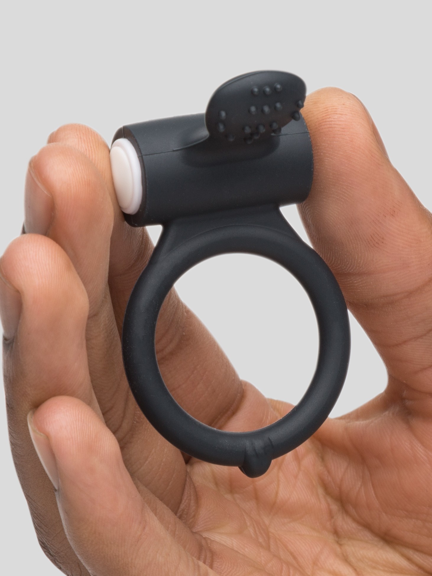 Marc Dorcel Vibrating Cock Ring with Clitoral Stimulator, Black, hi-res