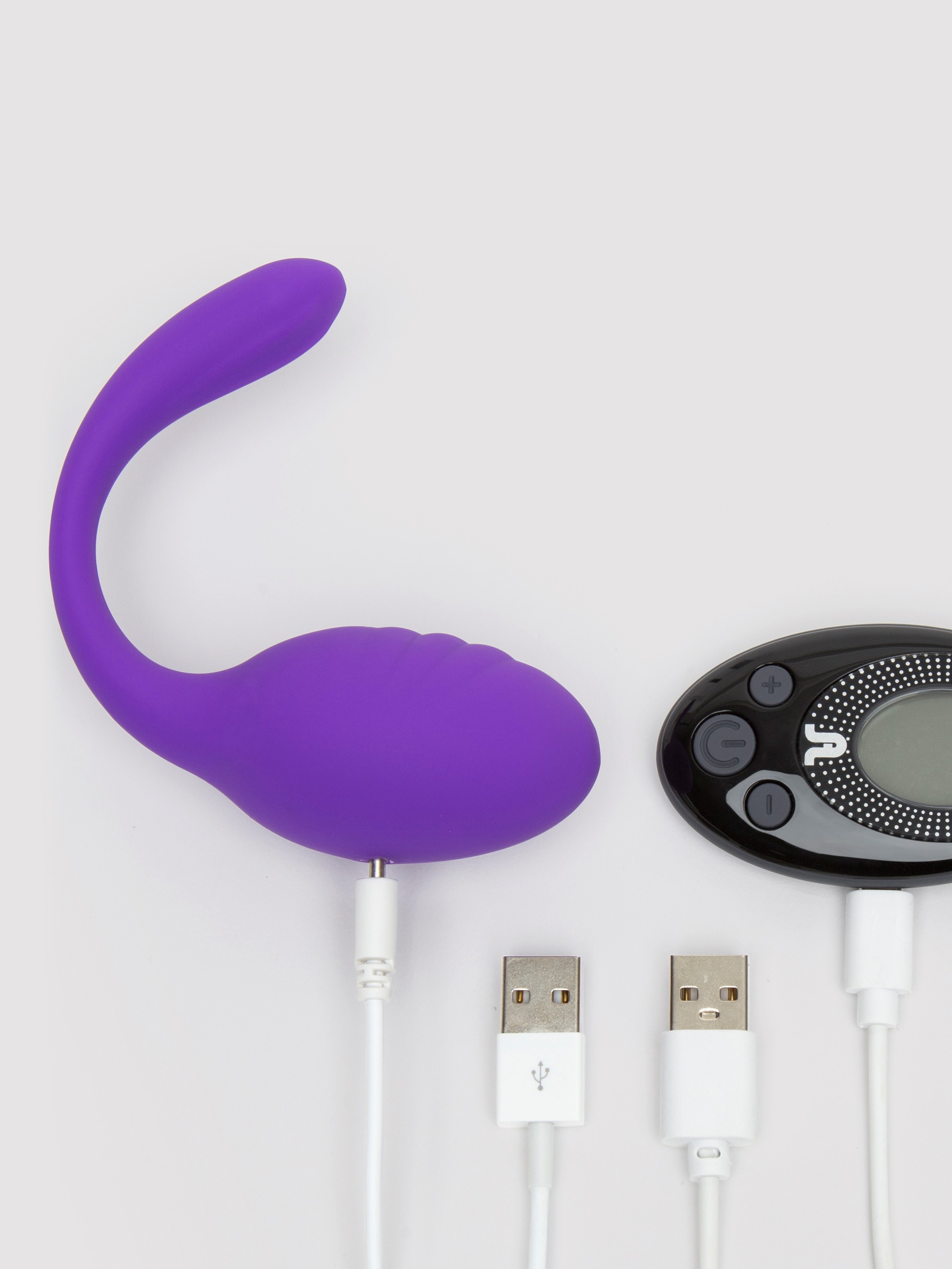 Adrien Lastic Remote Control Egg Vibrator with Clitoral Stimulator, Purple, hi-res