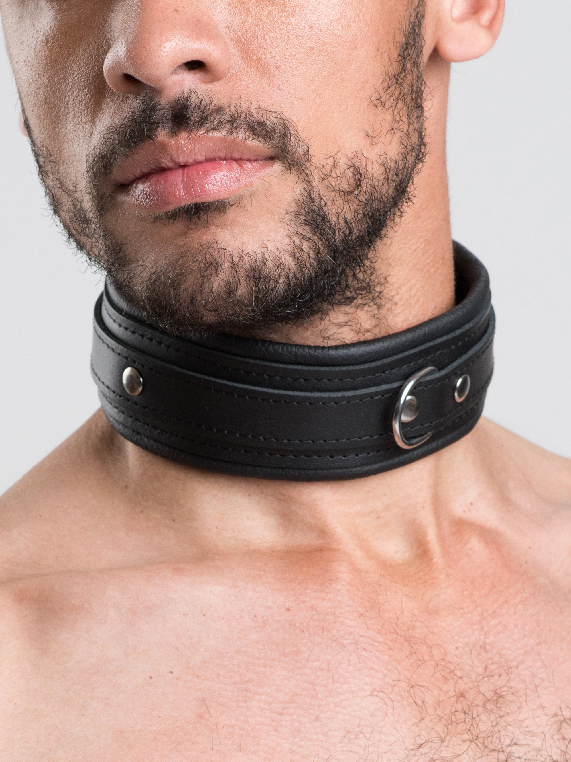 DOMINIX Deluxe Leather Collar, Black, hi-res