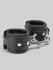 DOMINIX Deluxe Leather Wrist Cuffs, Black, hi-res