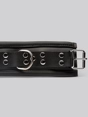 DOMINIX Deluxe Heavy Leather Wrist Cuffs, Black, hi-res